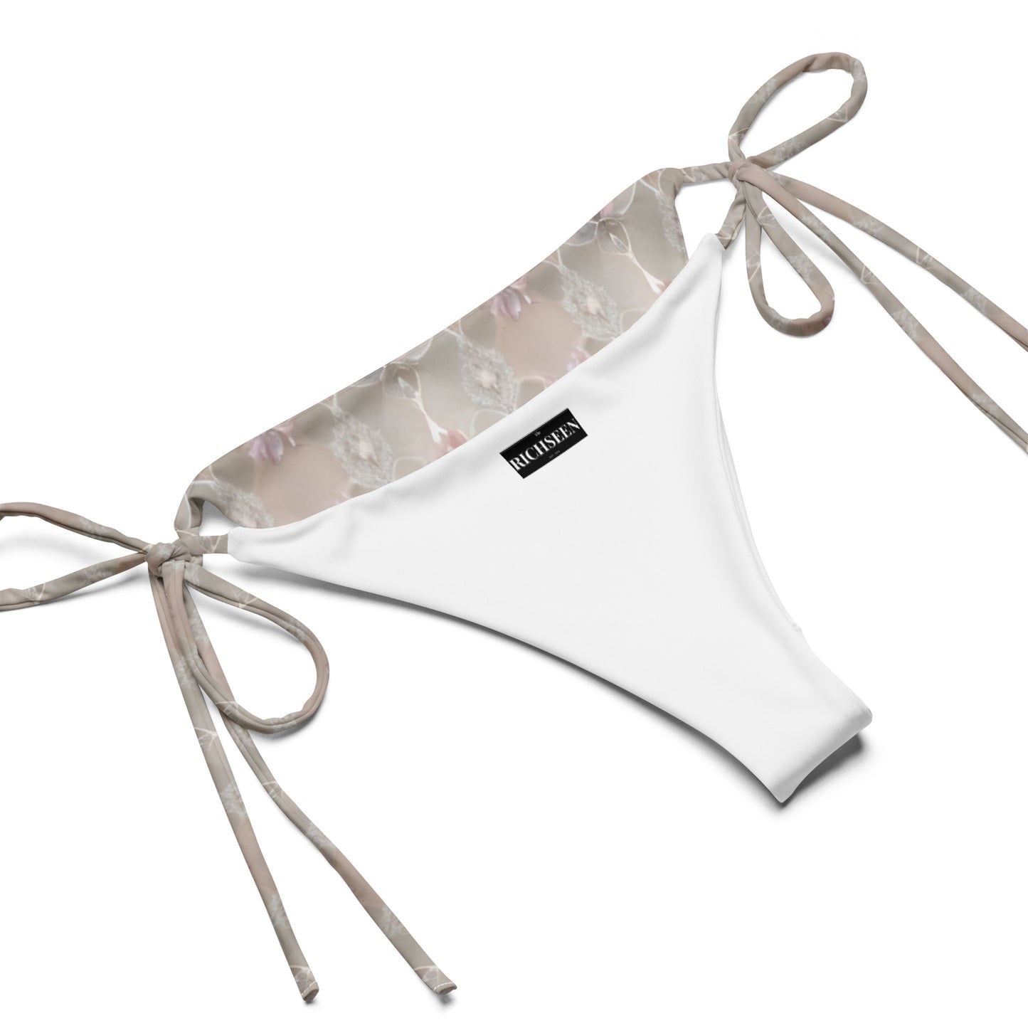 All-over print recycled string bikini