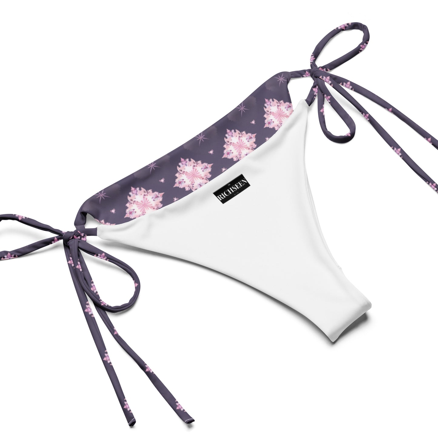 All-over print recycled string bikini