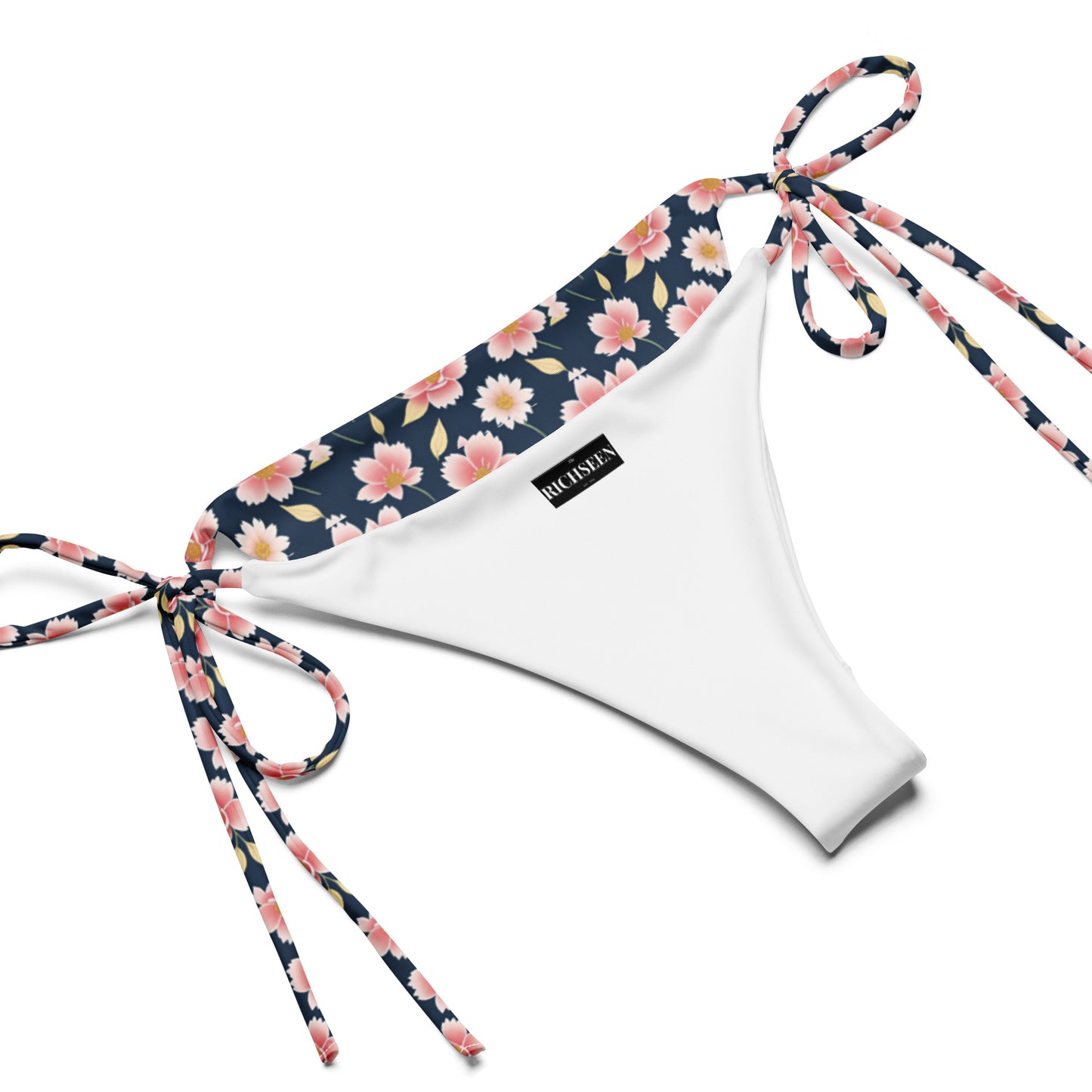 All-over print recycled string bikini