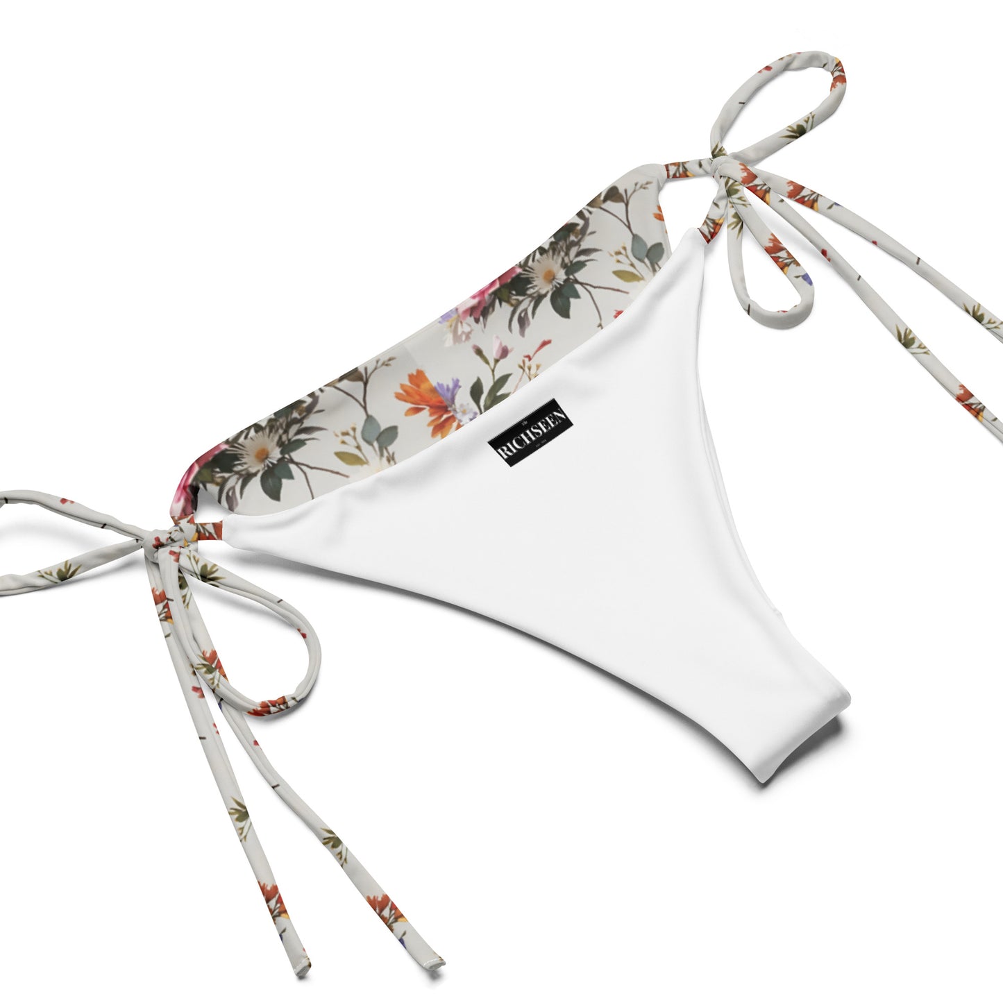 All-over print recycled string bikini