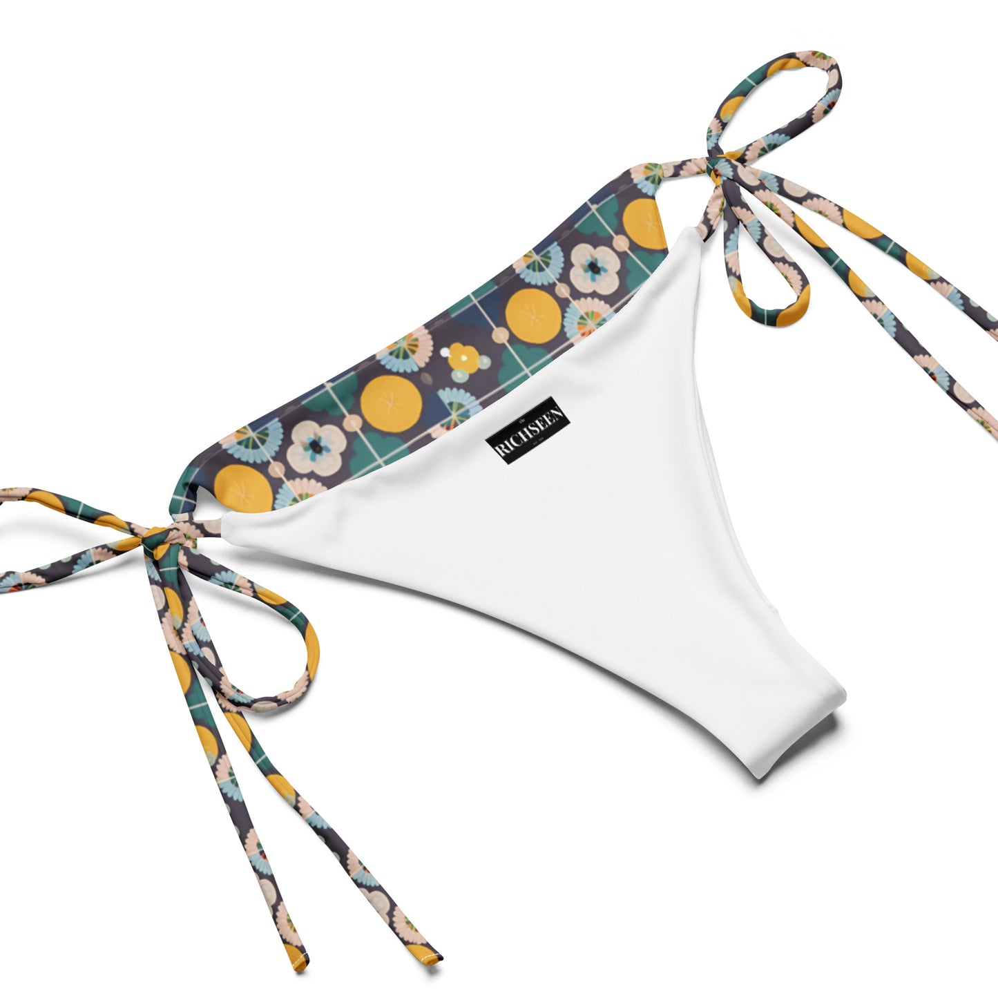 All-over print recycled string bikini