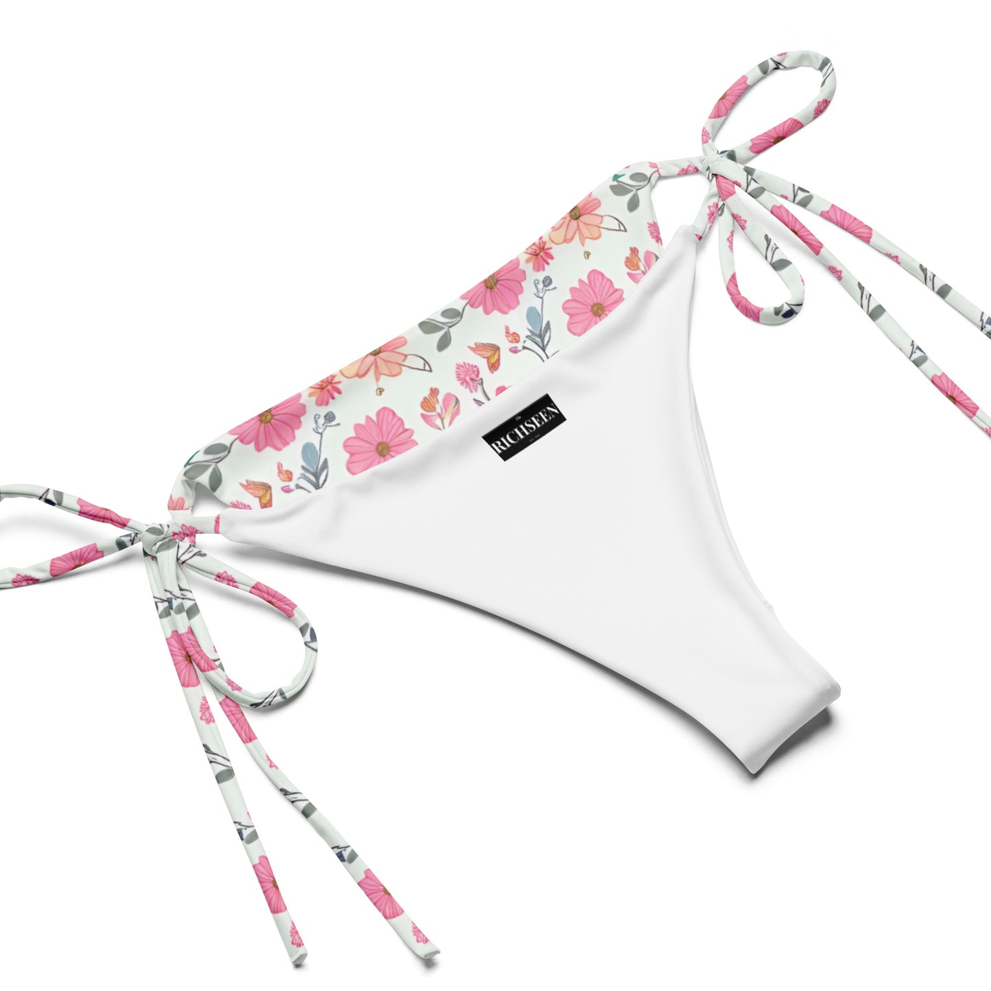 All-over print recycled string bikini