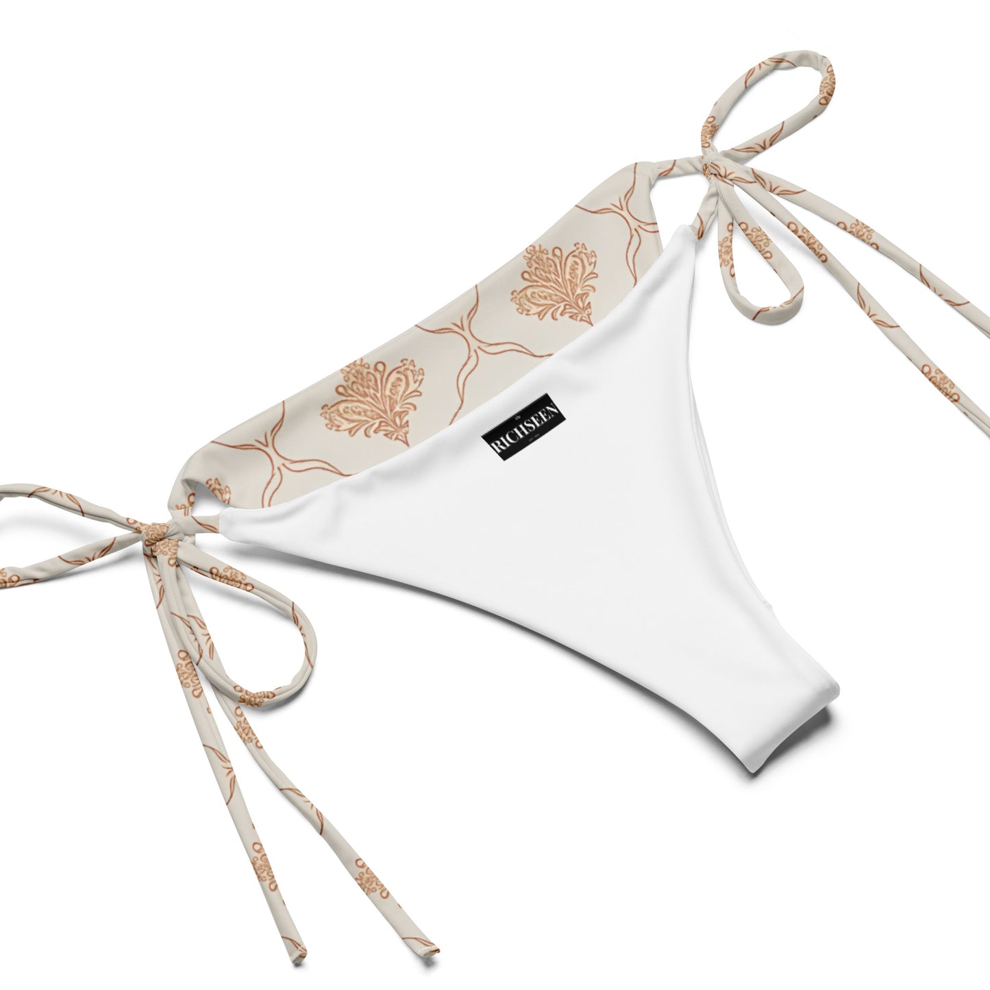 All-over print recycled string bikini