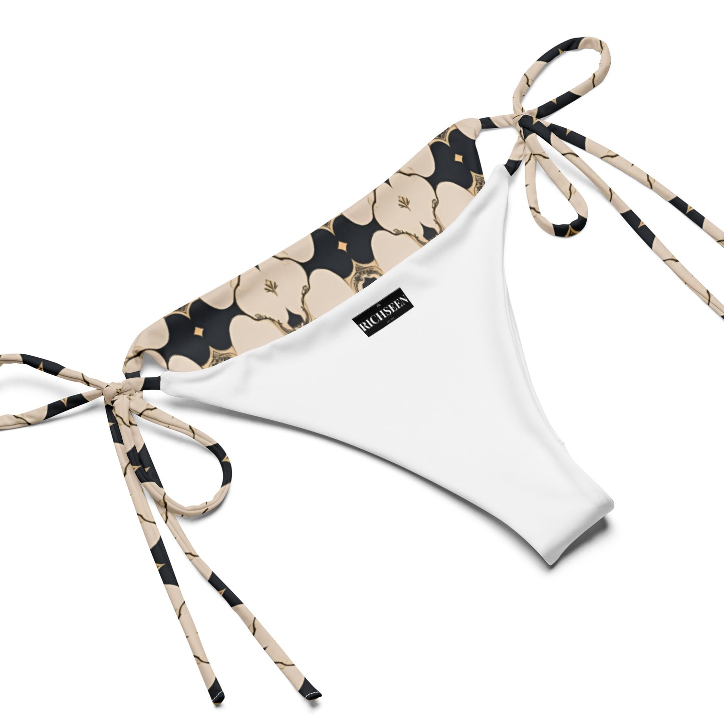 All-over print recycled string bikini