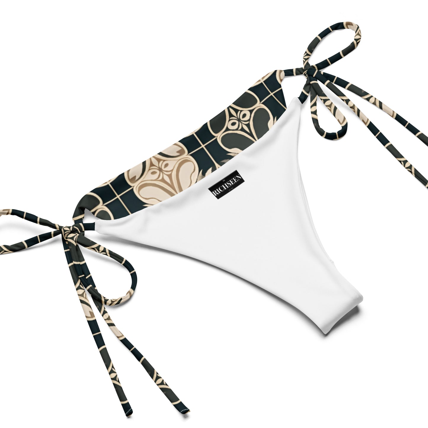 All-over print recycled string bikini