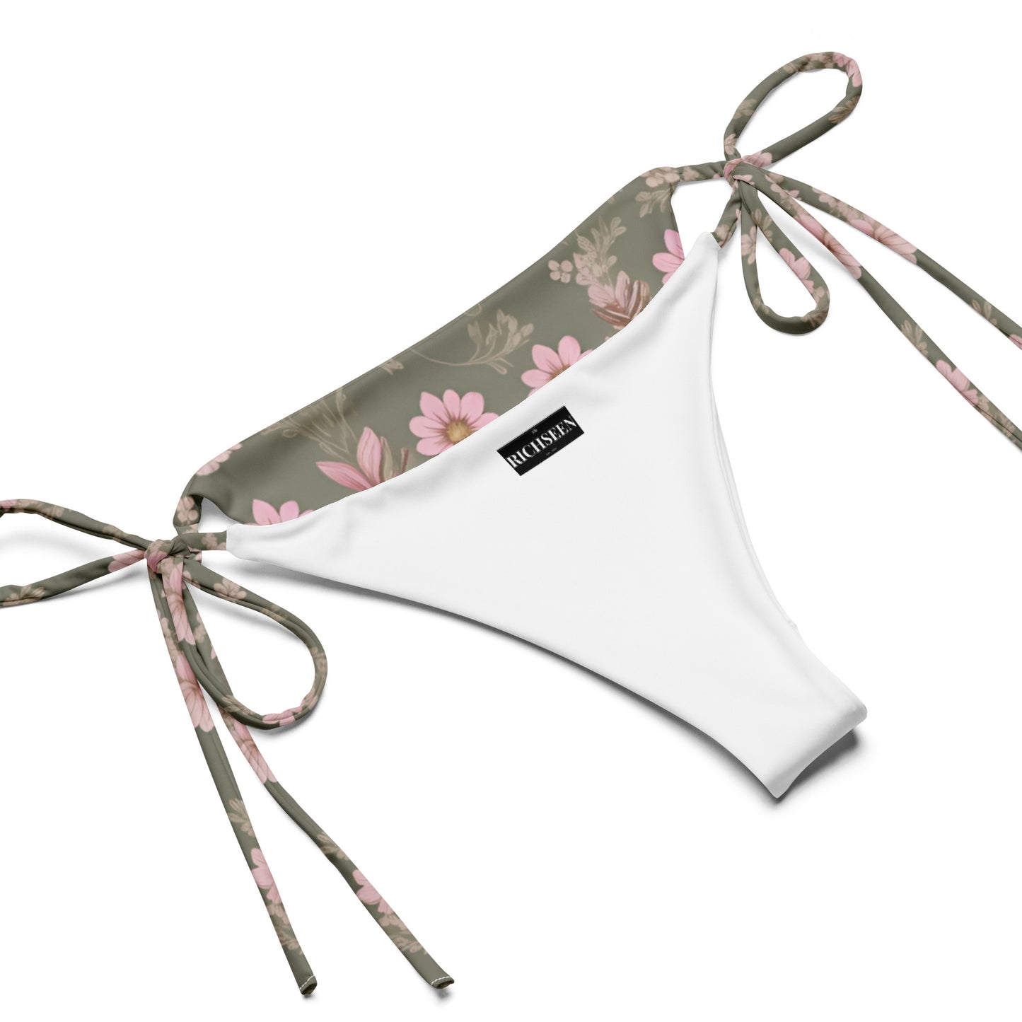 All-over print recycled string bikini