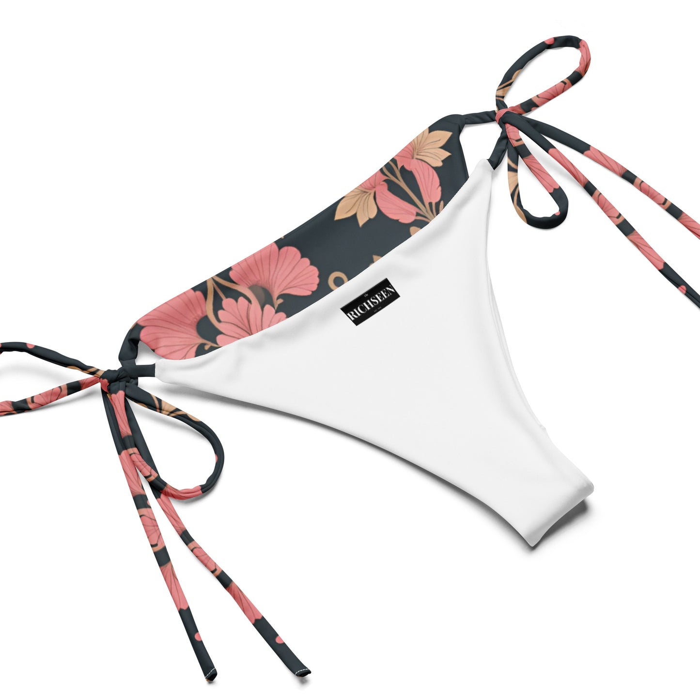 All-over print recycled string bikini