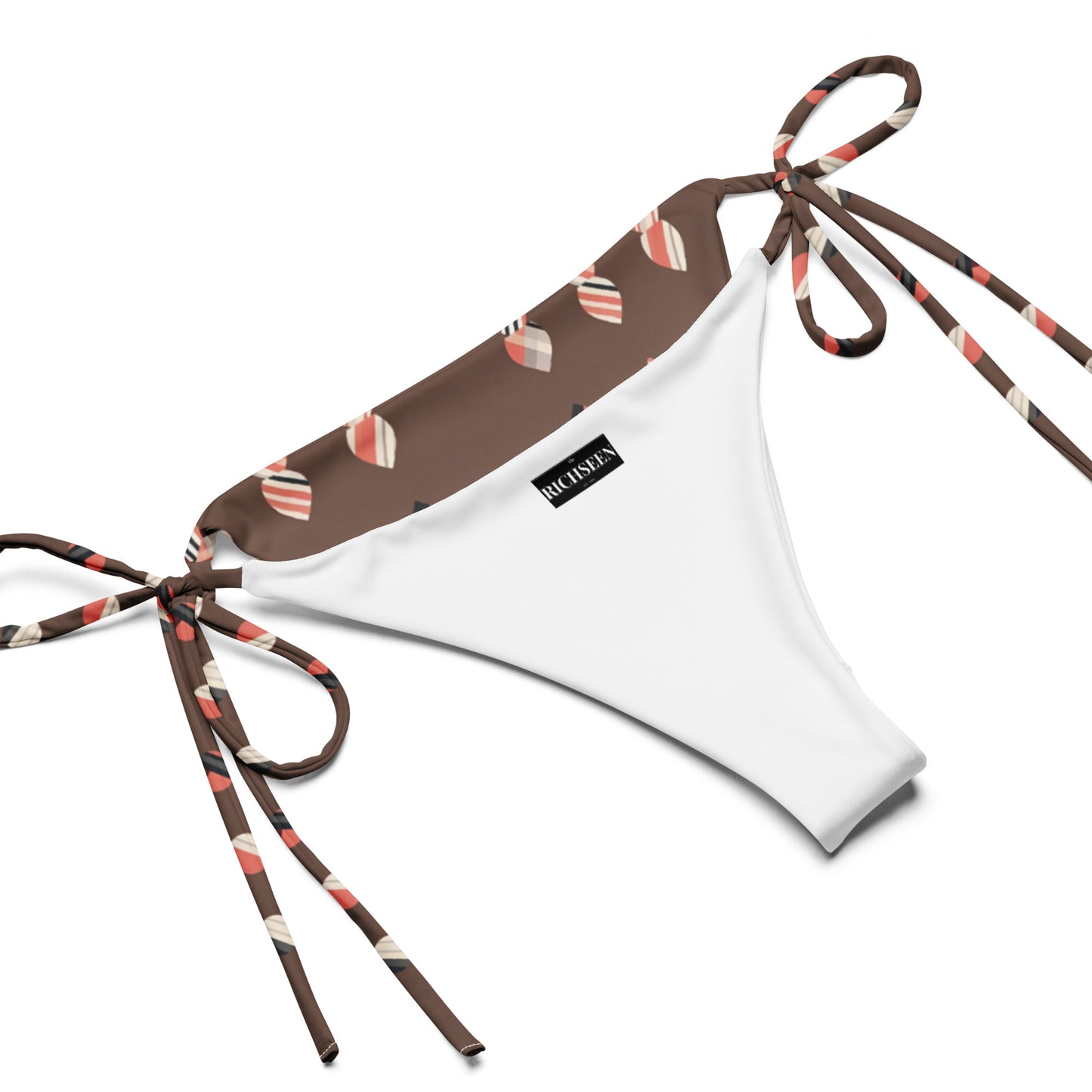 All-over print recycled string bikini