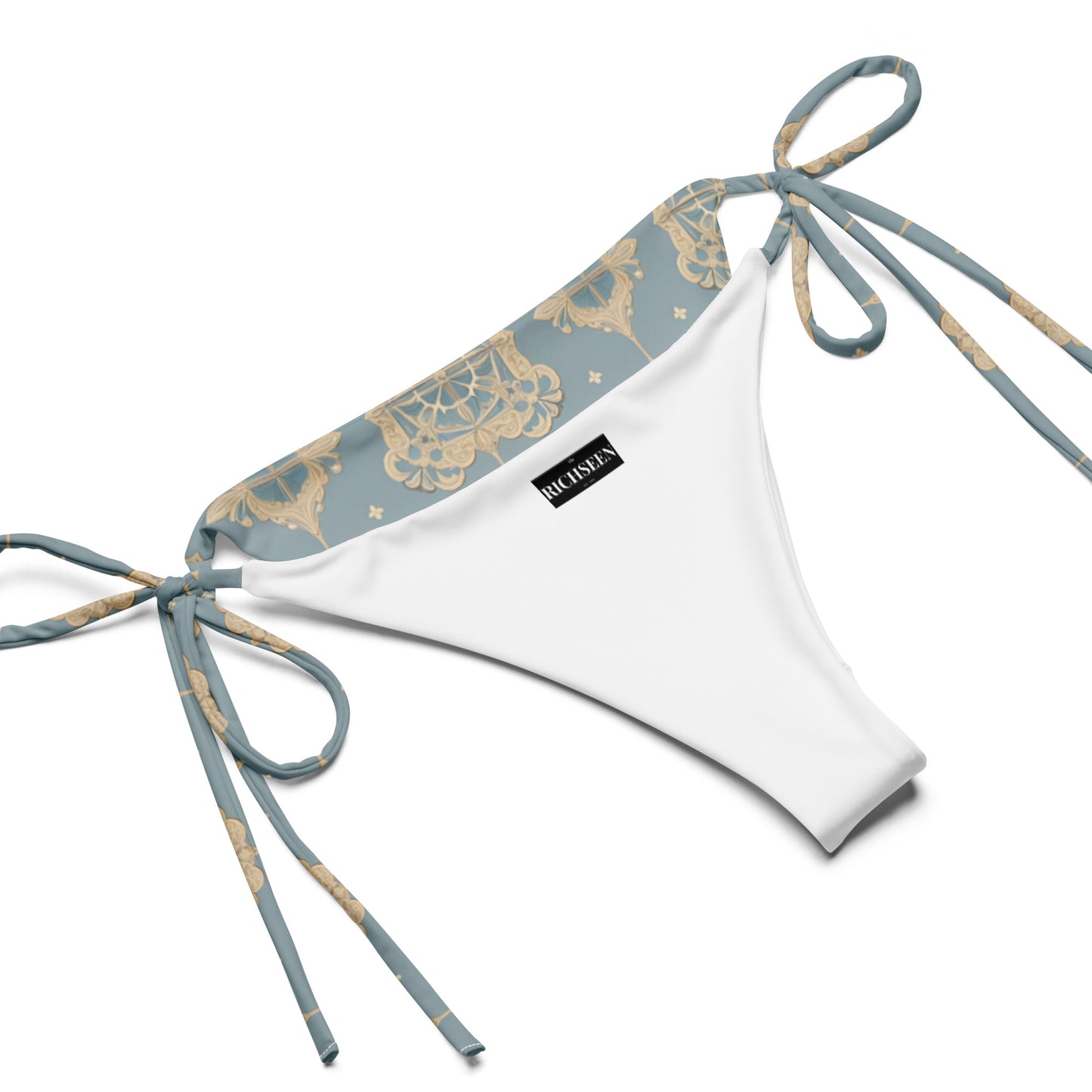 All-over print recycled string bikini