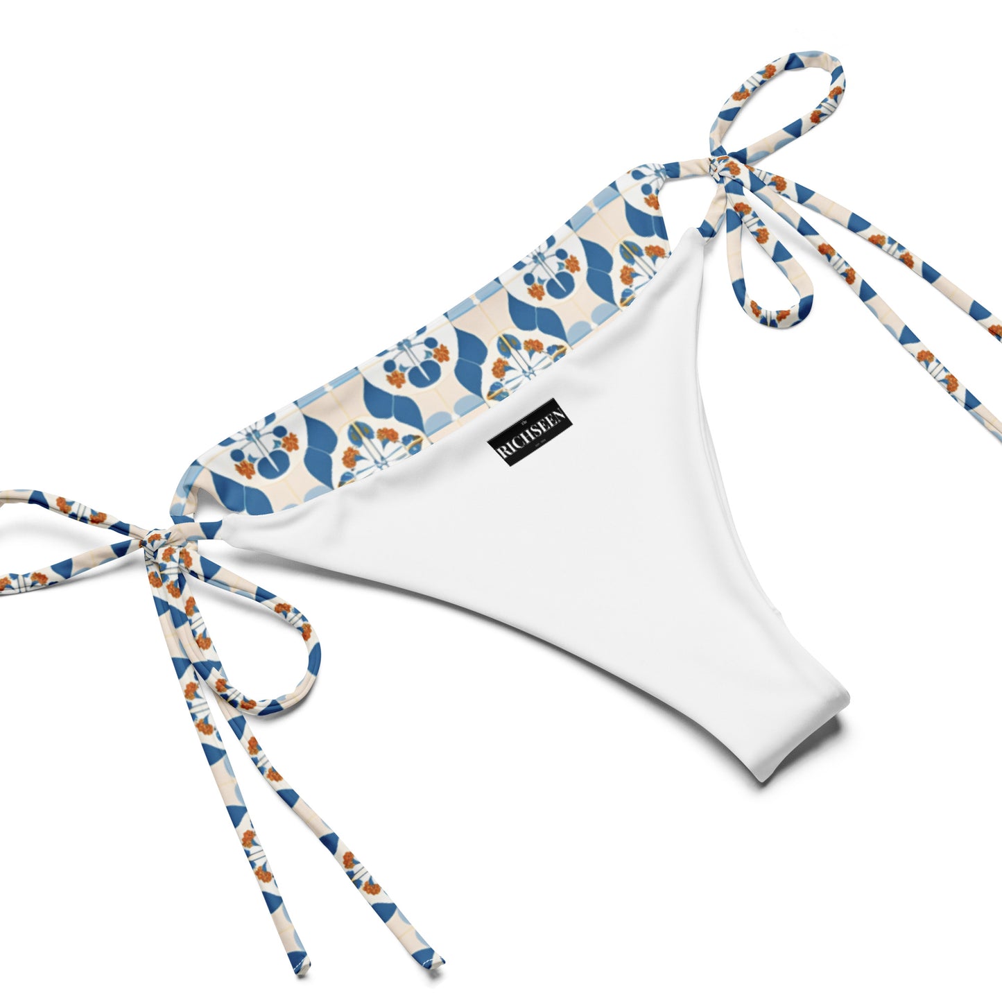 All-over print recycled string bikini