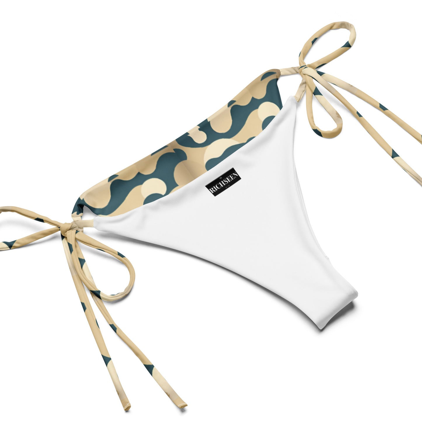 All-over print recycled string bikini