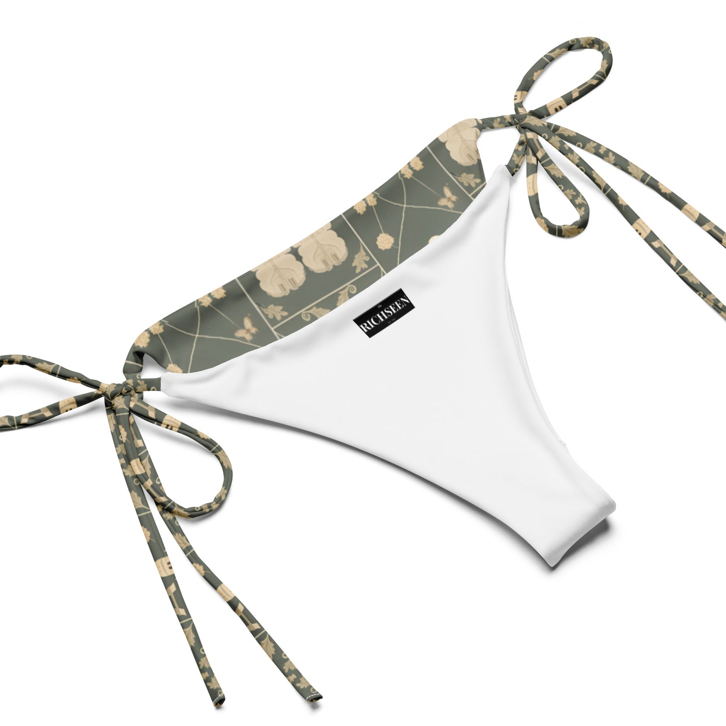 All-over print recycled string bikini