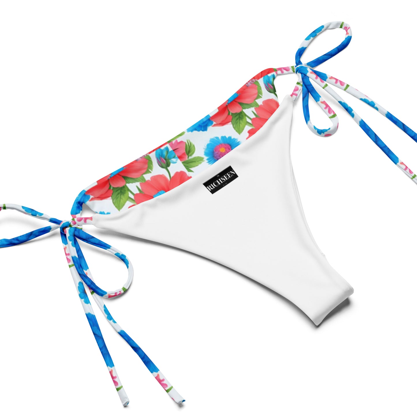 All-over print recycled string bikini