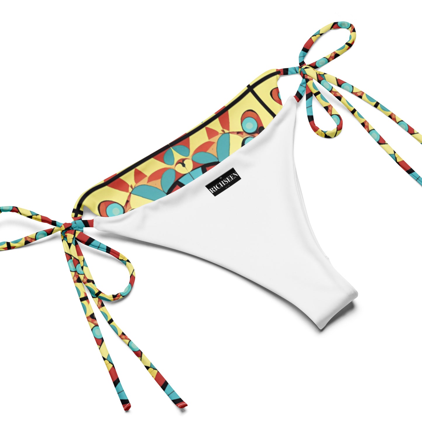 All-over print recycled string bikini