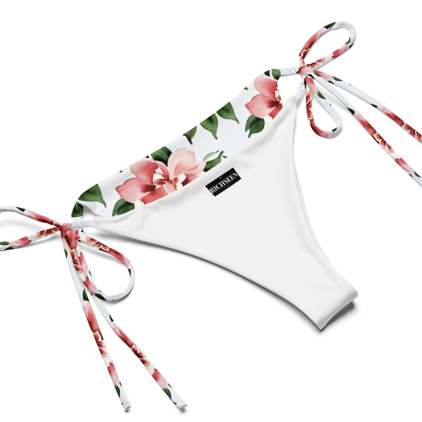 All-over print recycled string bikini