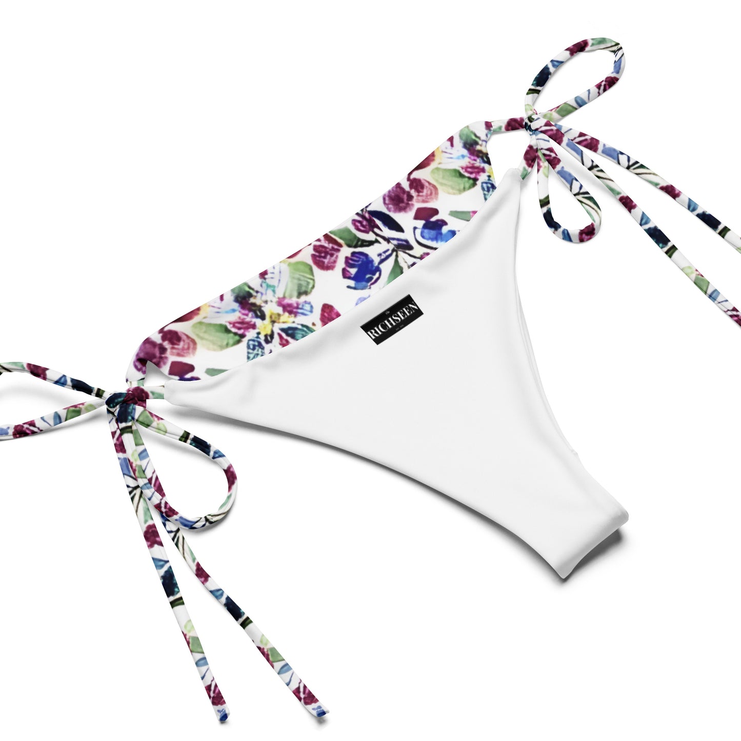 All-over print recycled string bikini