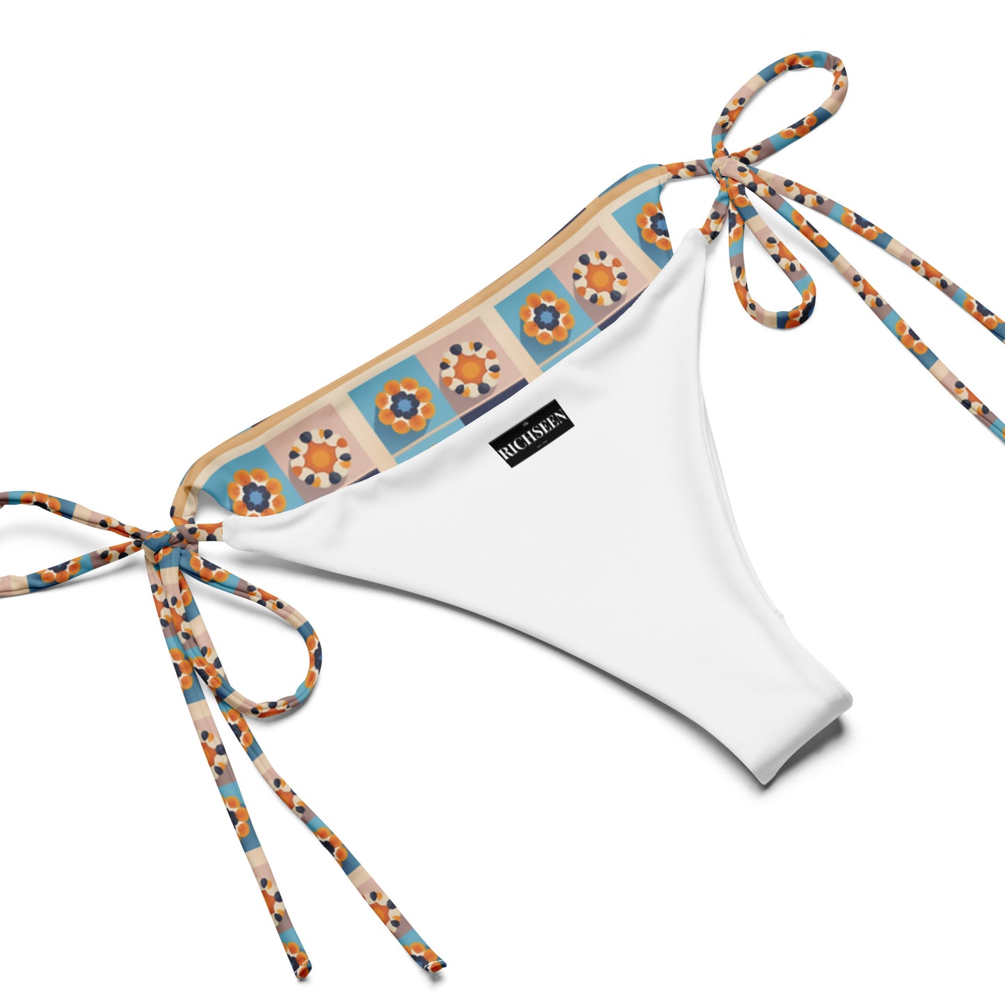 All-over print recycled string bikini