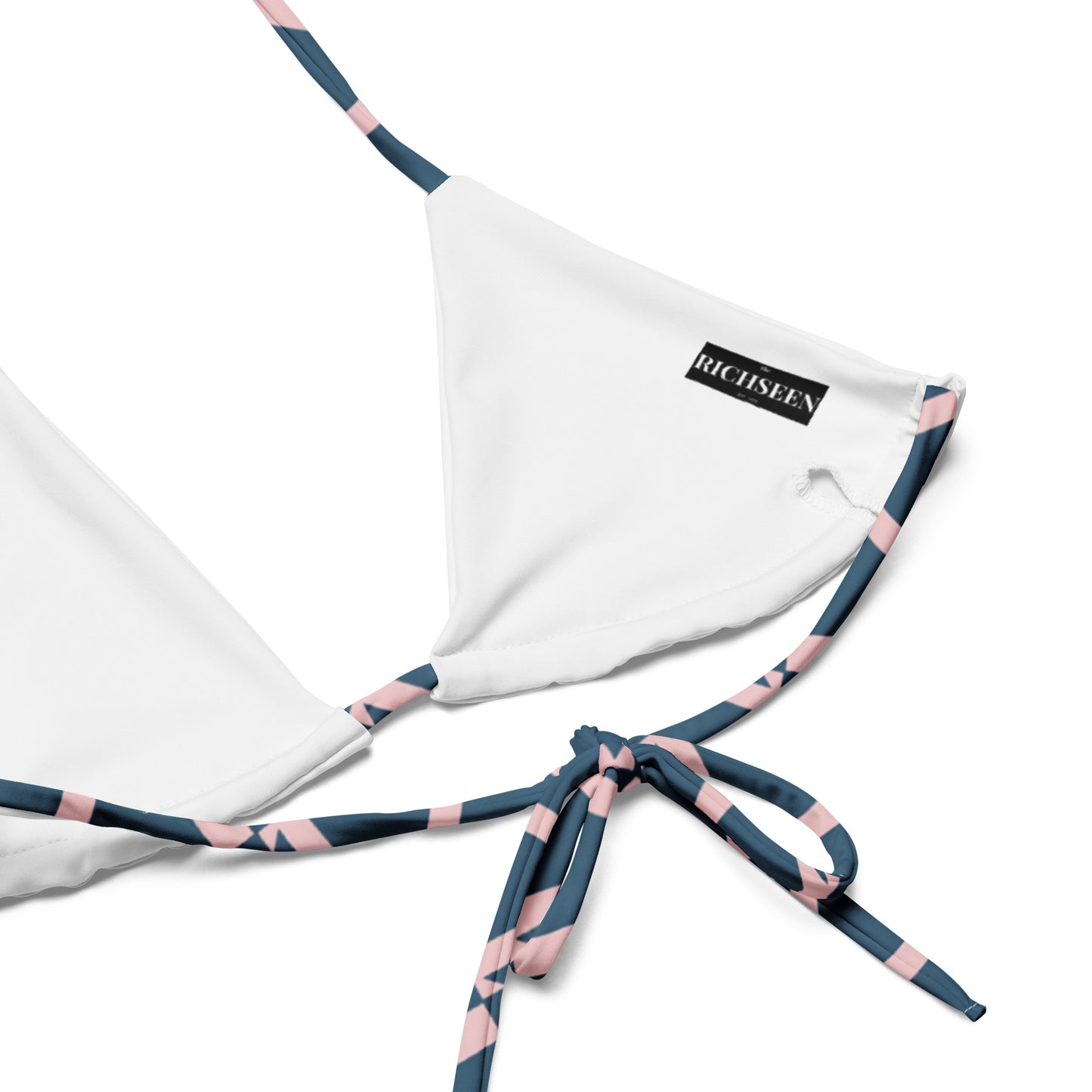 All-over print recycled string bikini