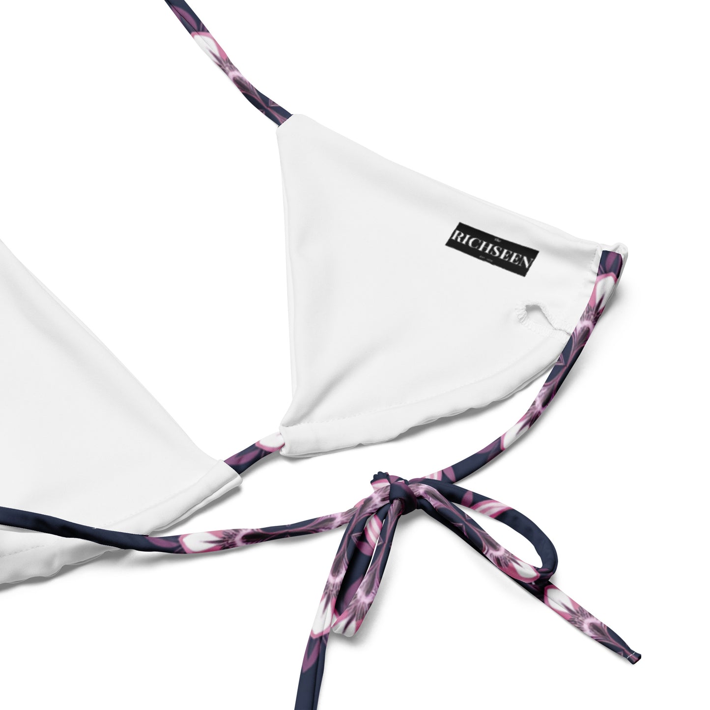 All-over print recycled string bikini