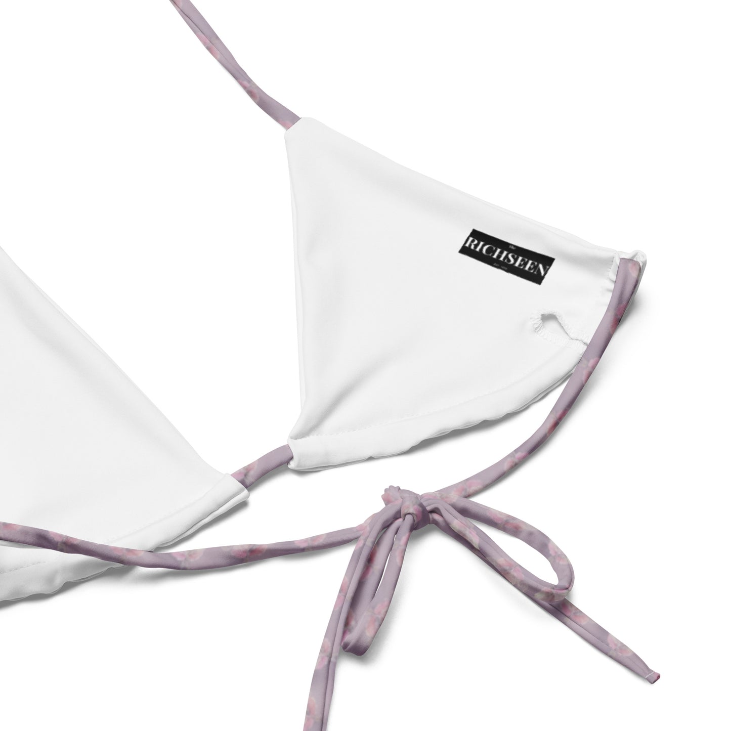 All-over print recycled string bikini