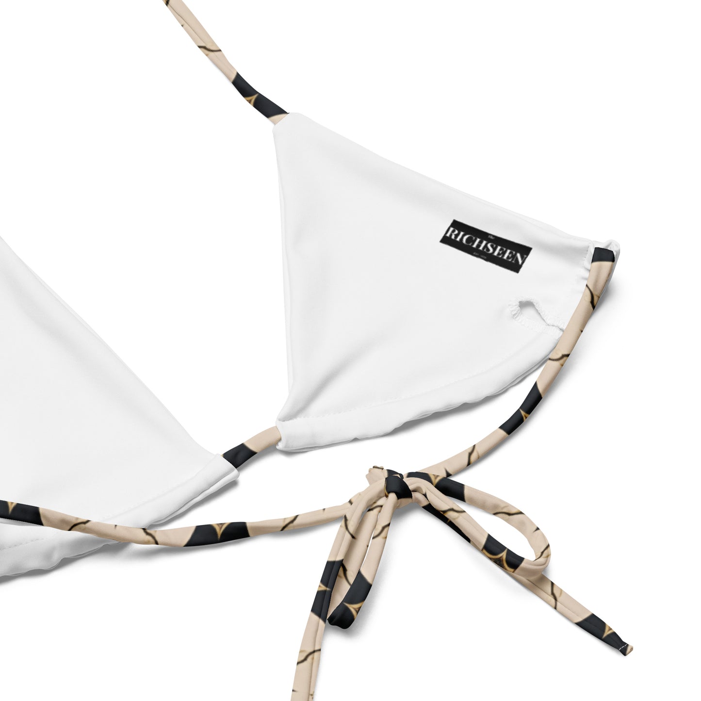 All-over print recycled string bikini