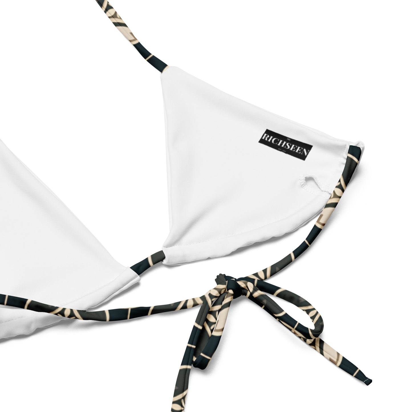 All-over print recycled string bikini