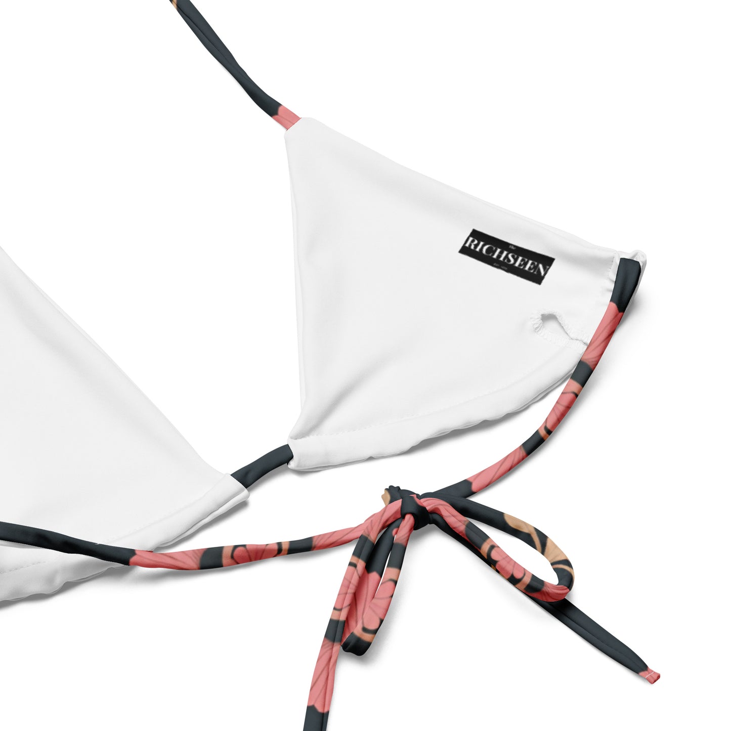 All-over print recycled string bikini