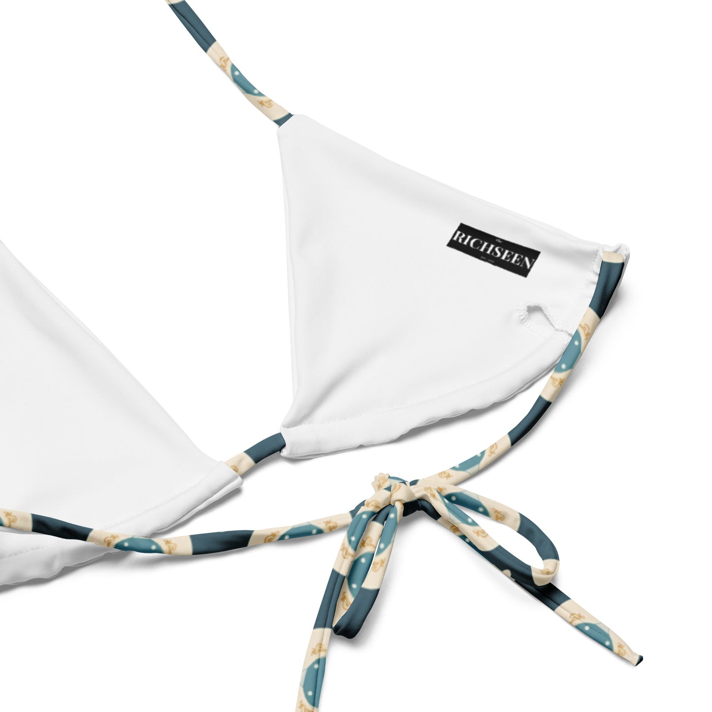 All-over print recycled string bikini