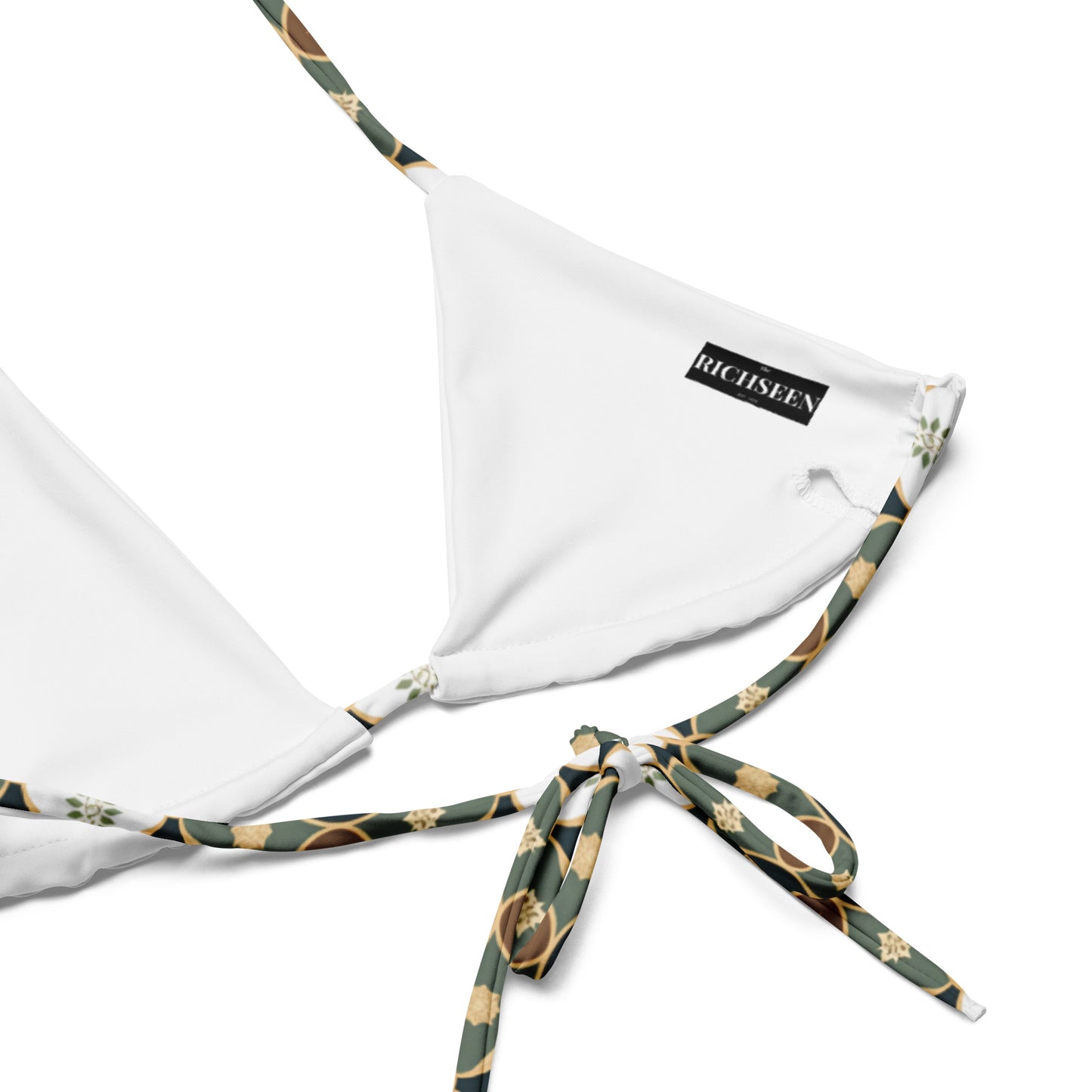 All-over print recycled string bikini