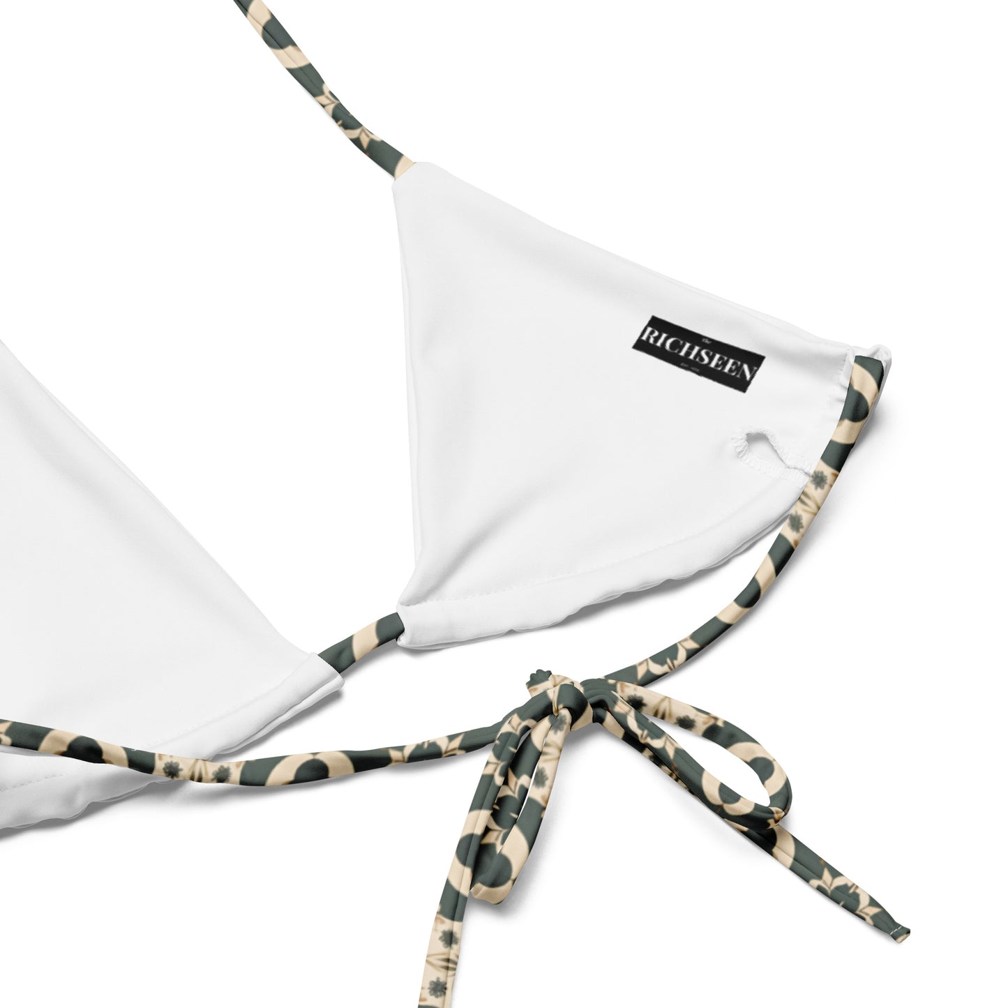 All-over print recycled string bikini