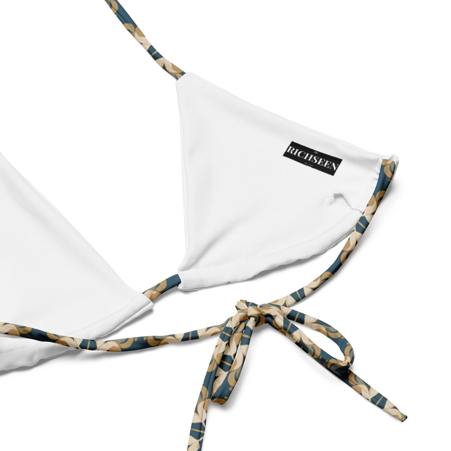 All-over print recycled string bikini