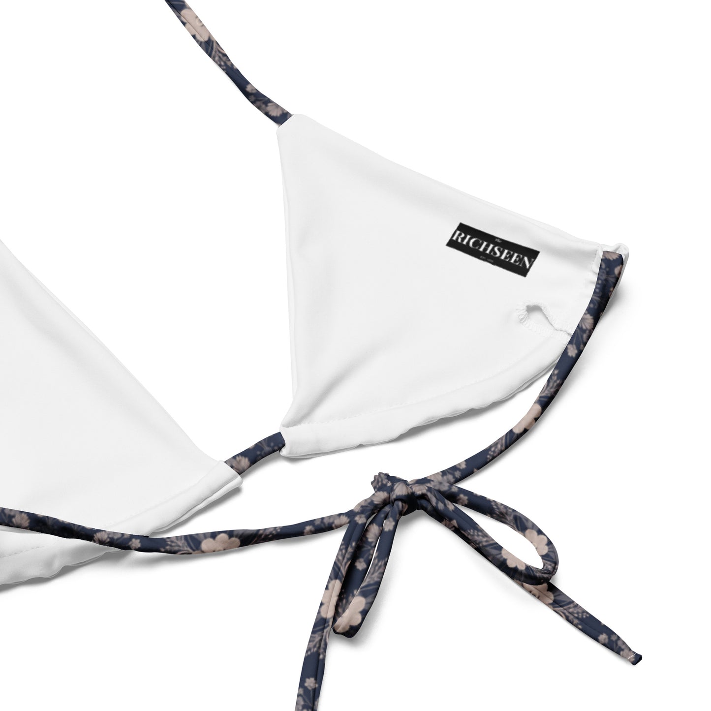 All-over print recycled string bikini