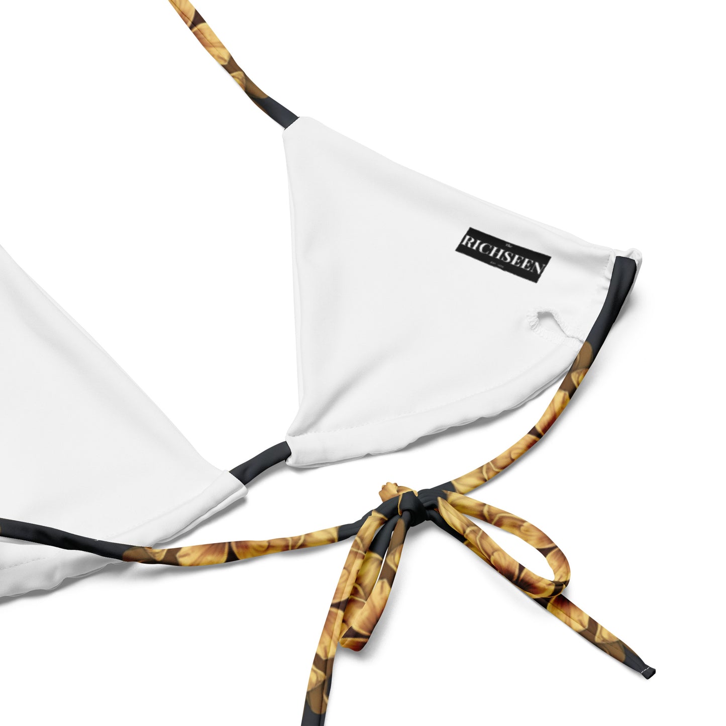 All-over print recycled string bikini