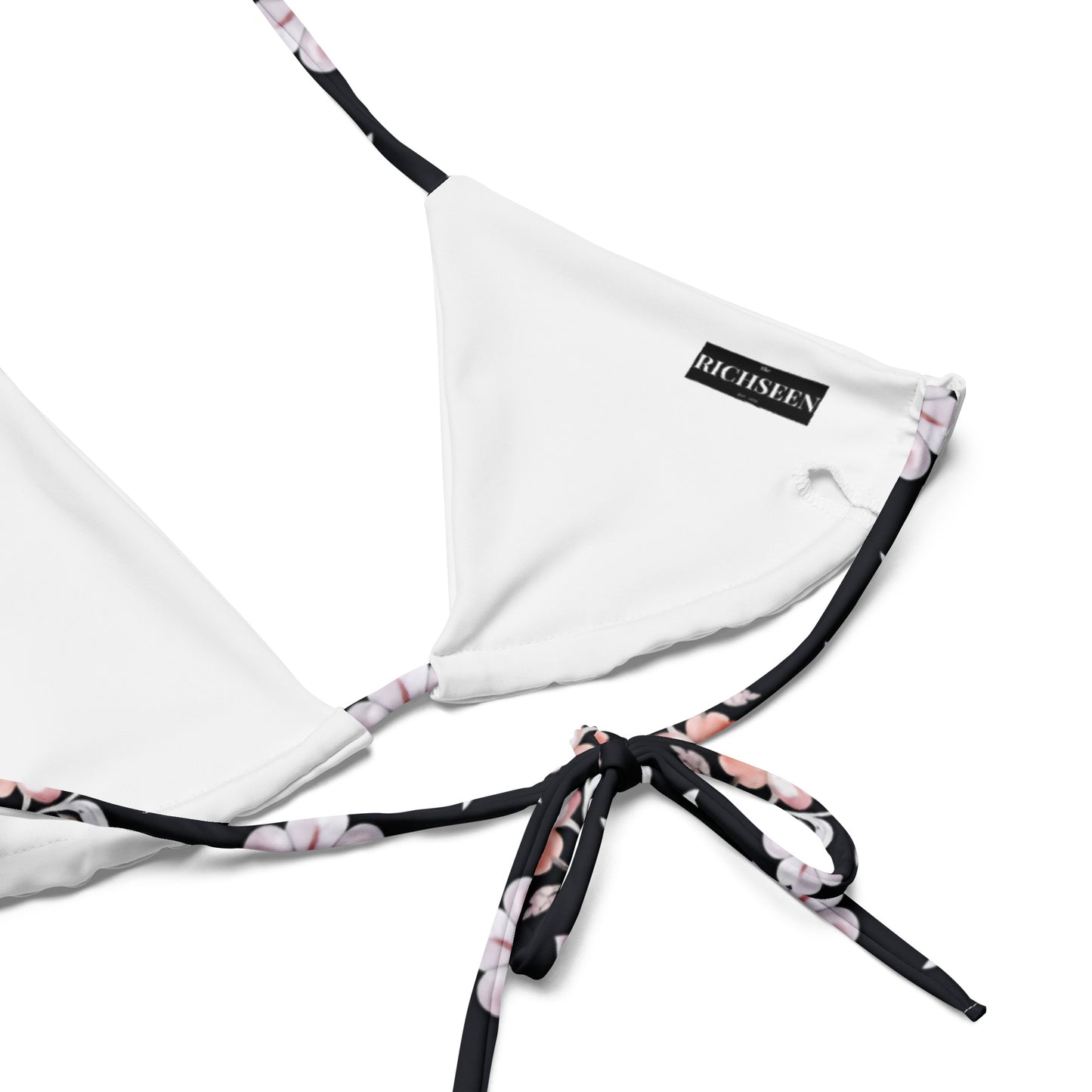 All-over print recycled string bikini