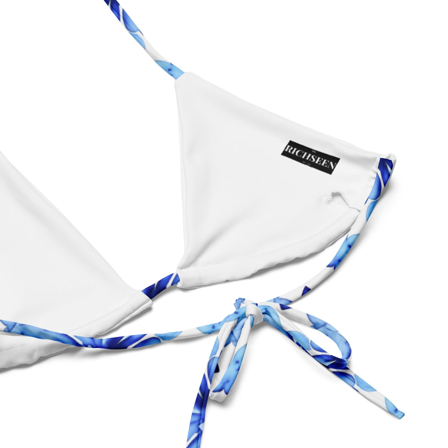 All-over print recycled string bikini