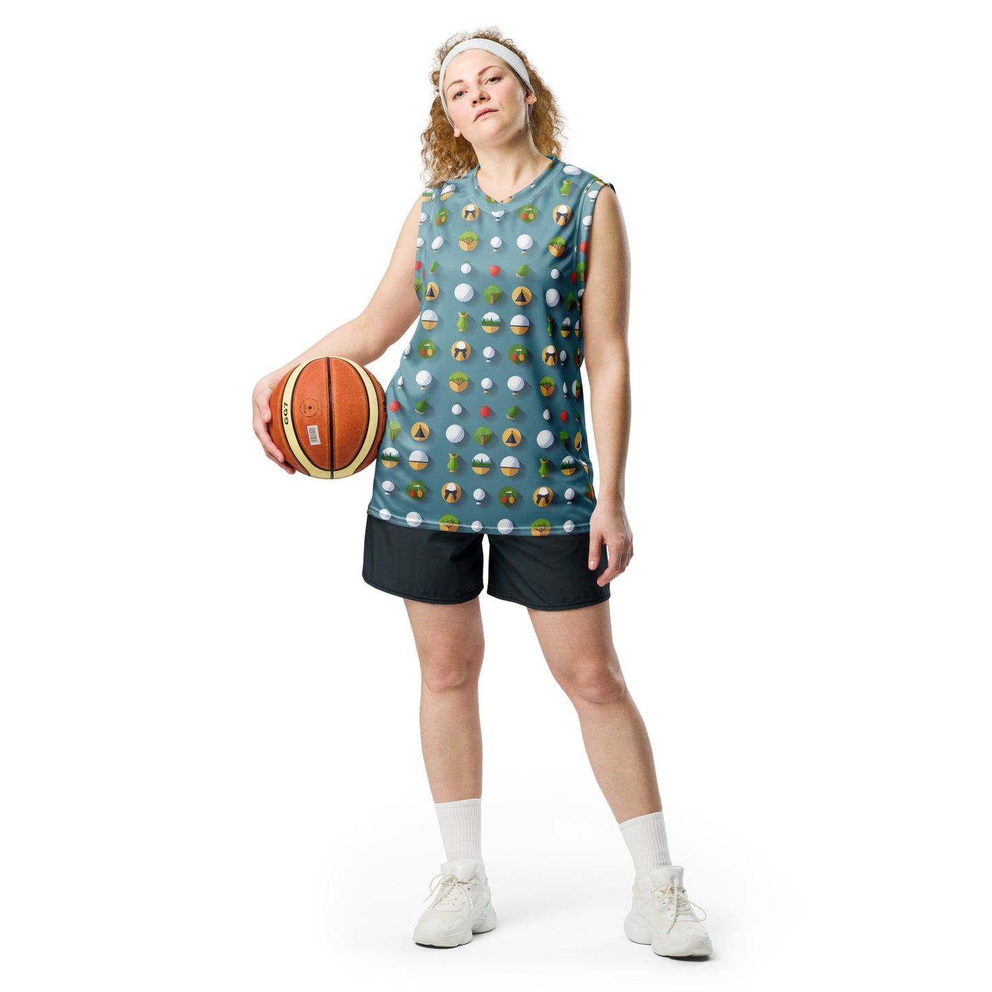 Recycled unisex basketball jersey