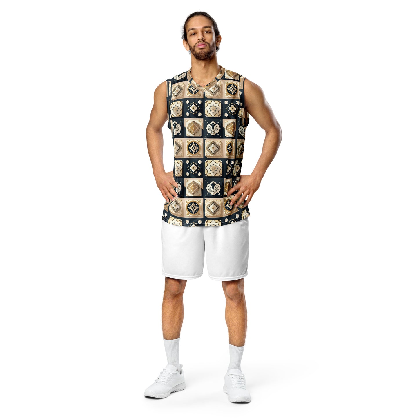 Recycled unisex basketball jersey