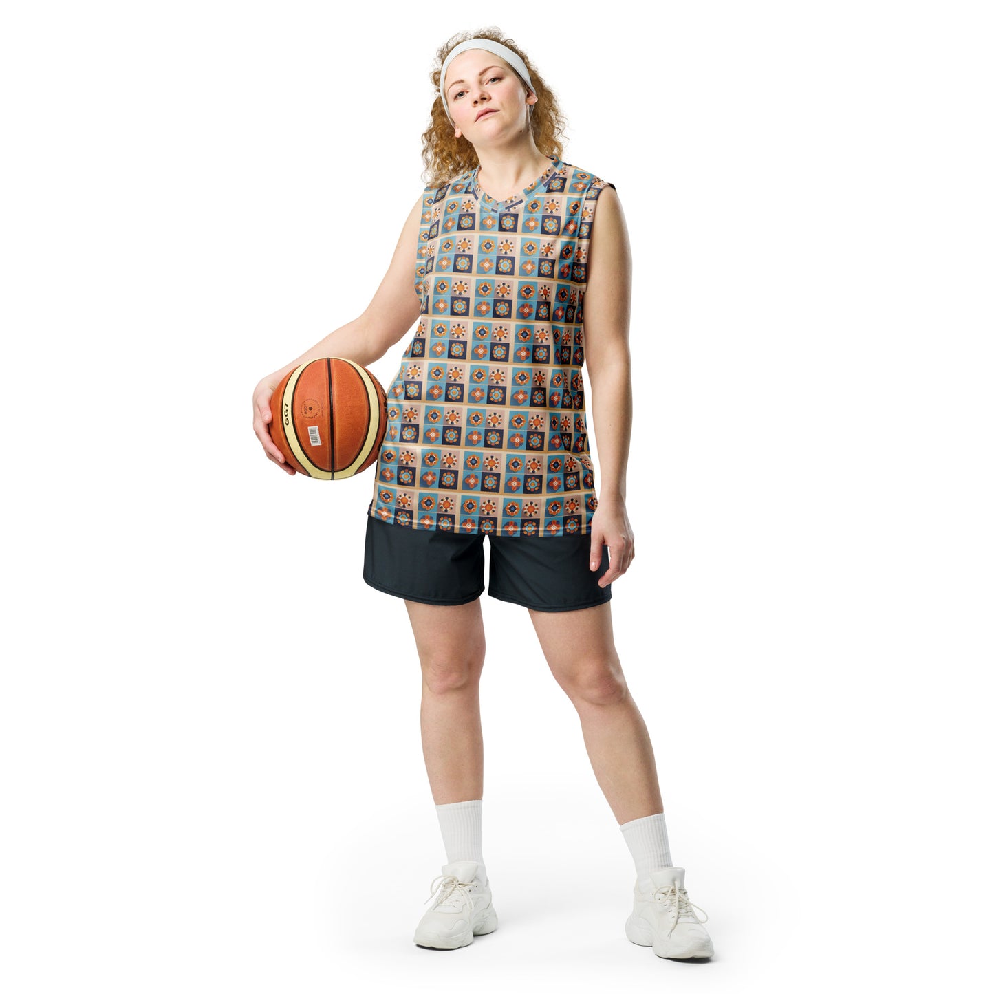 Recycled unisex basketball jersey