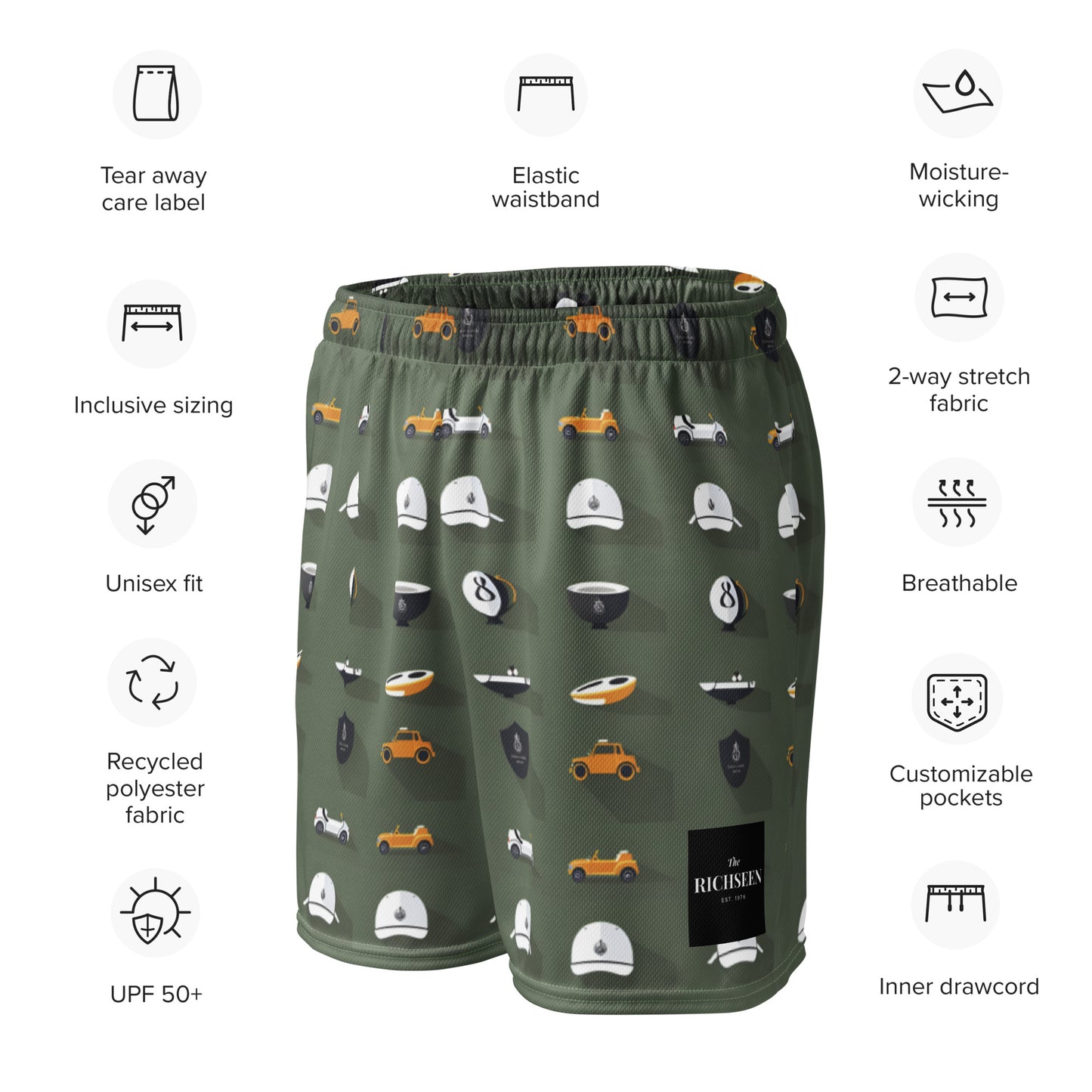 Unisex mesh shorts