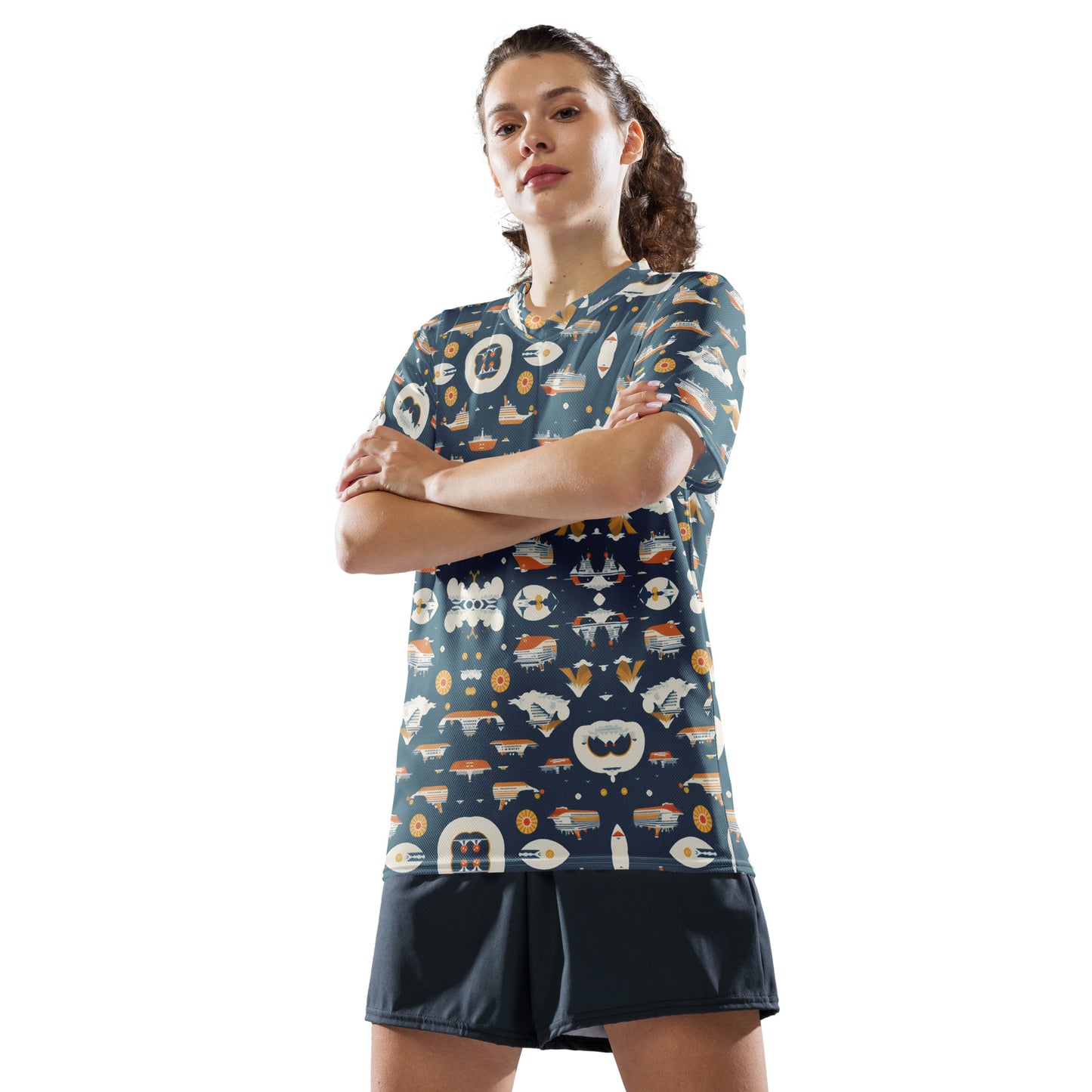 Recycled unisex sports jersey