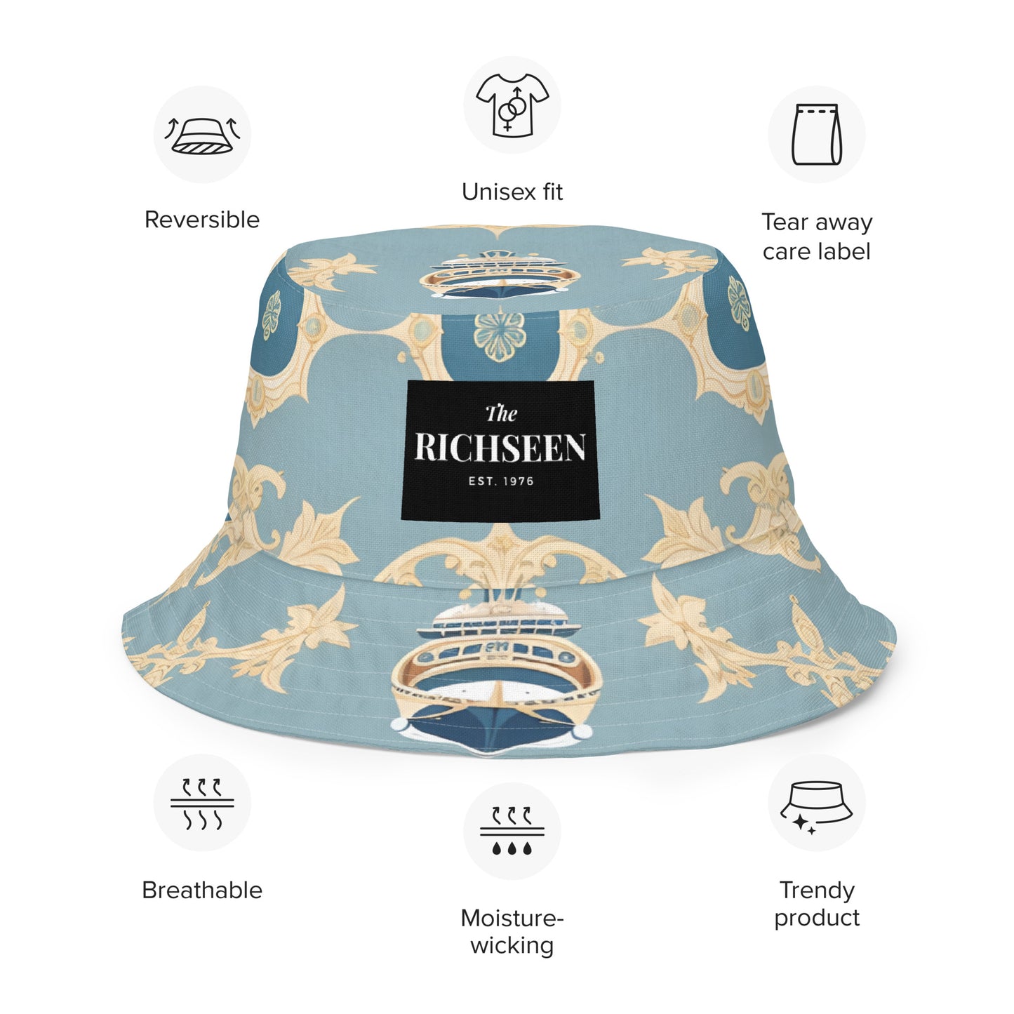 Reversible bucket hat