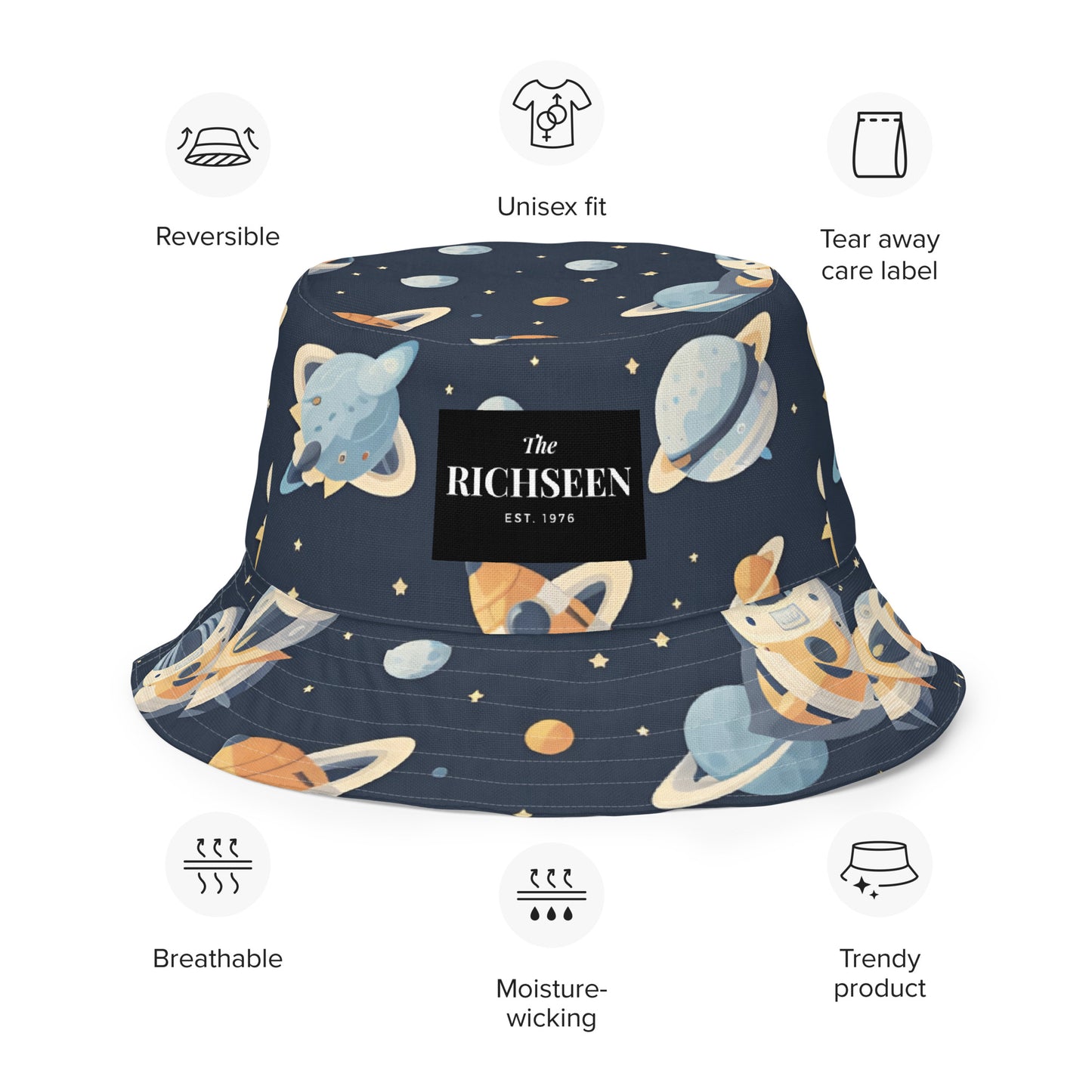 Reversible bucket hat