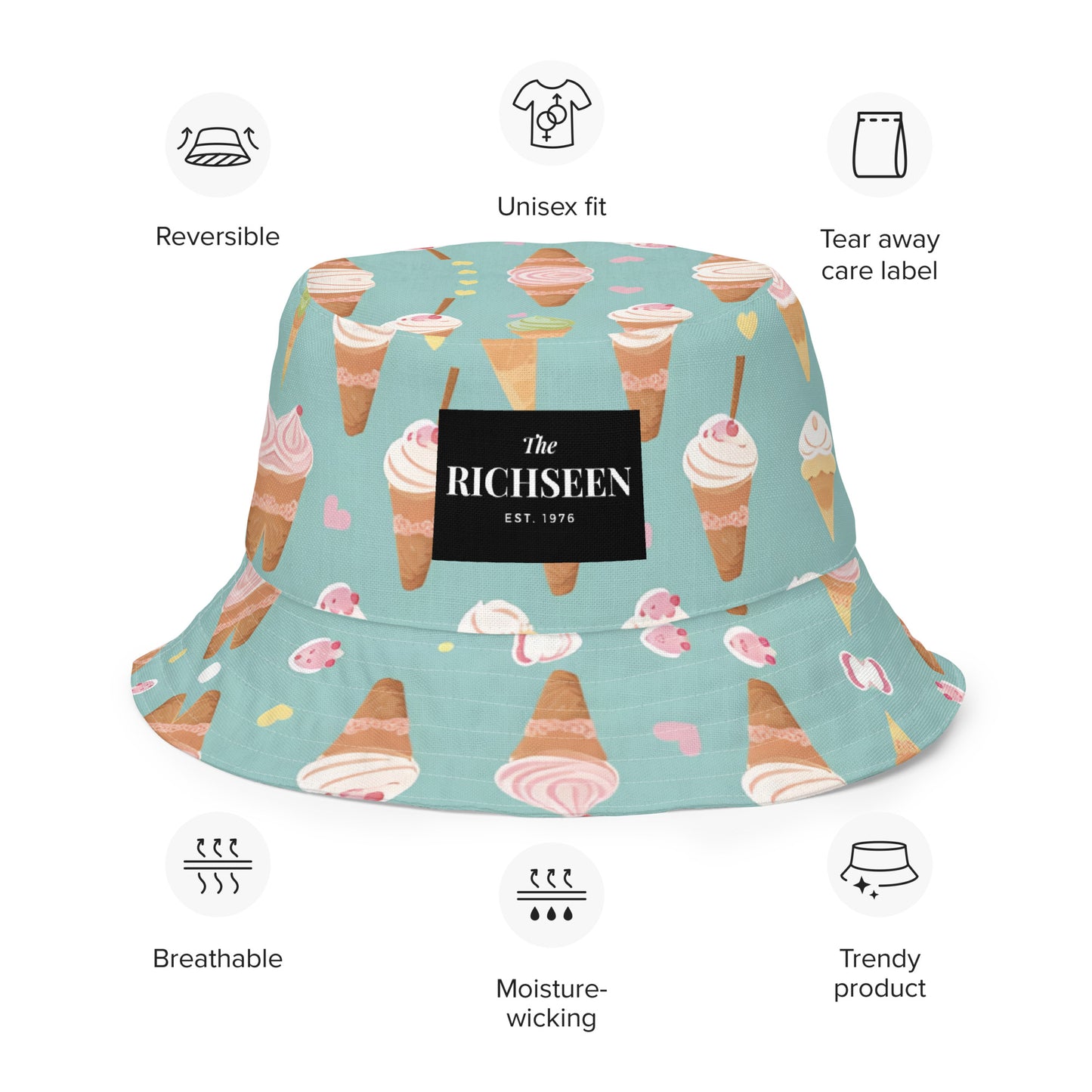 Reversible bucket hat