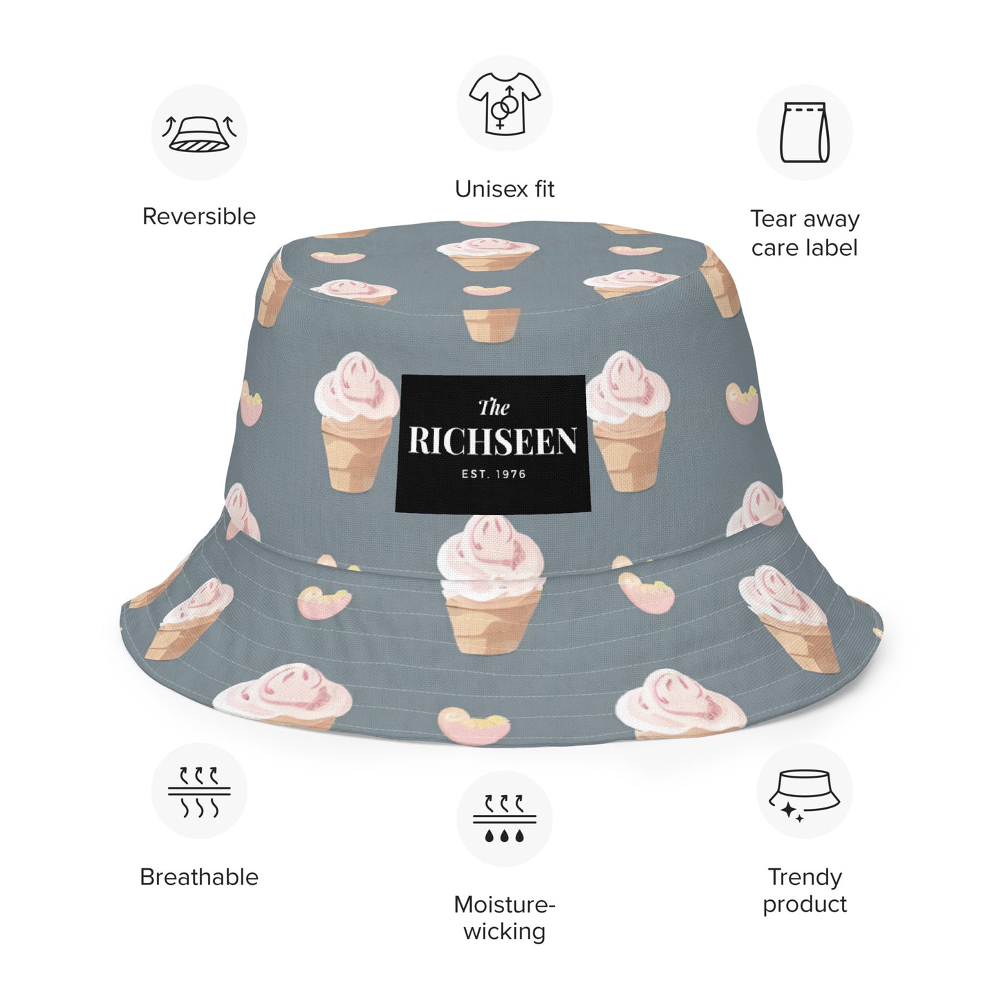 Reversible bucket hat