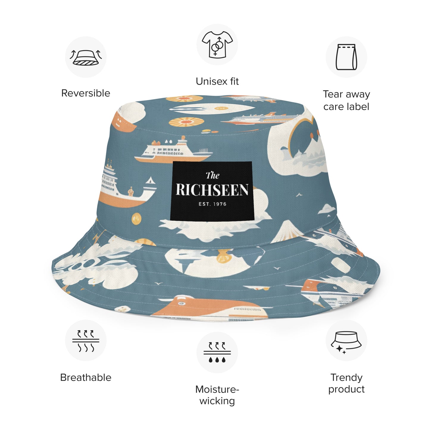 Reversible bucket hat