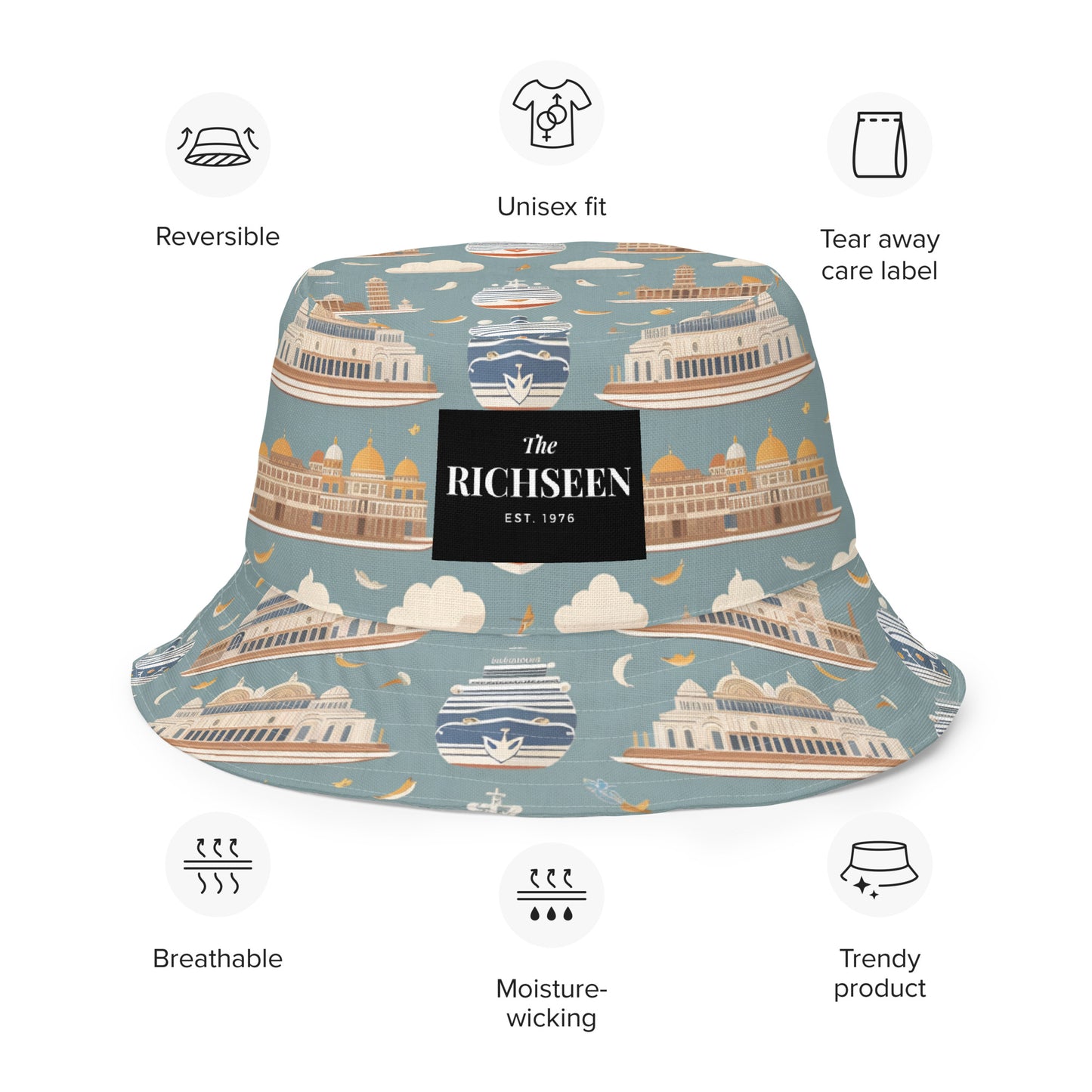 Reversible bucket hat