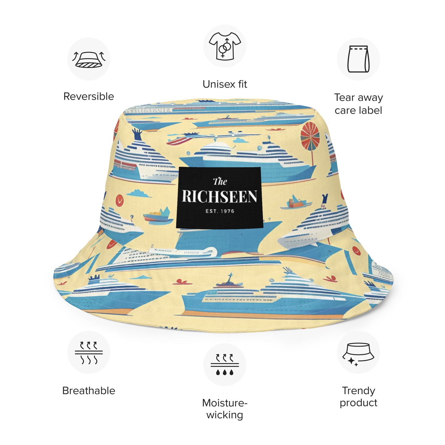 Reversible bucket hat