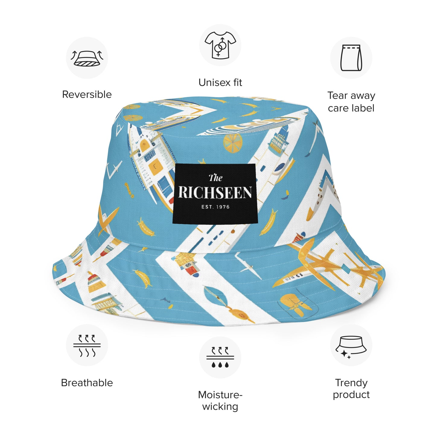 Reversible bucket hat