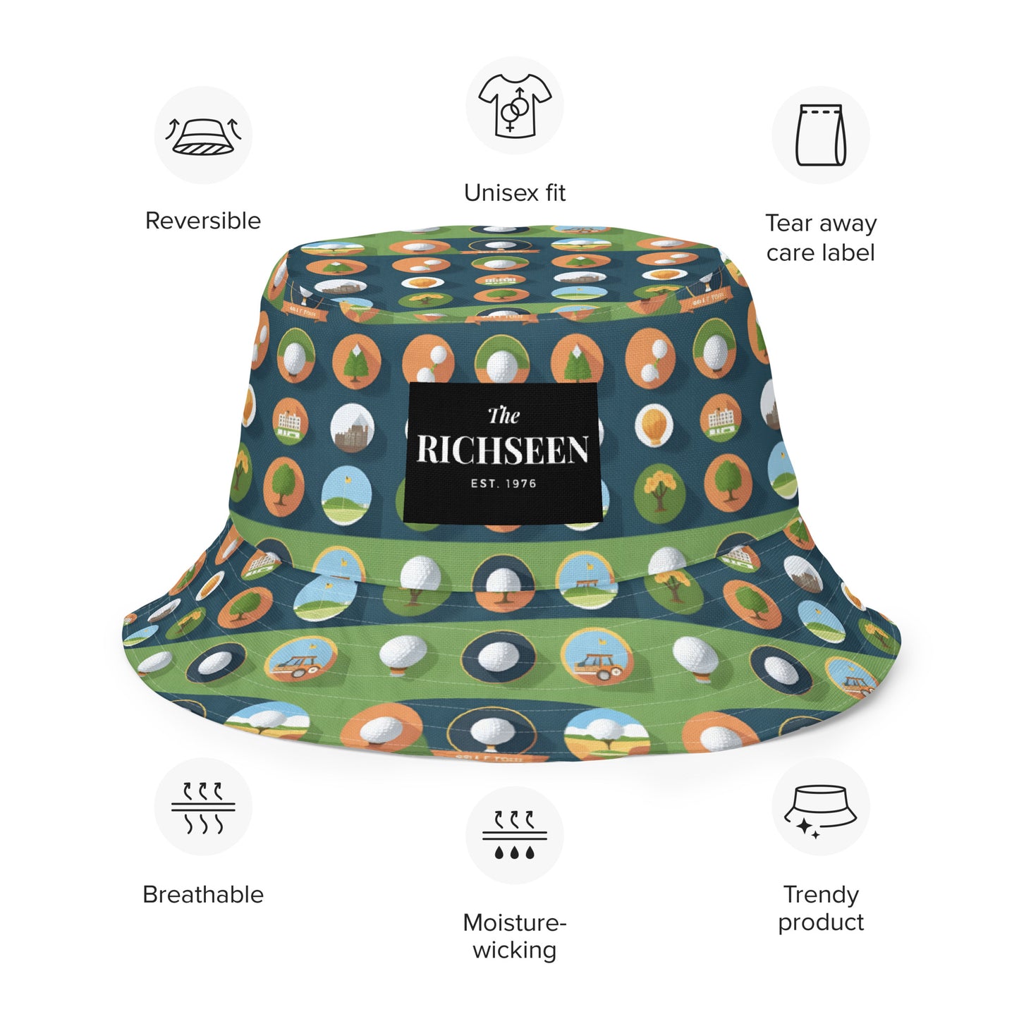 Reversible bucket hat