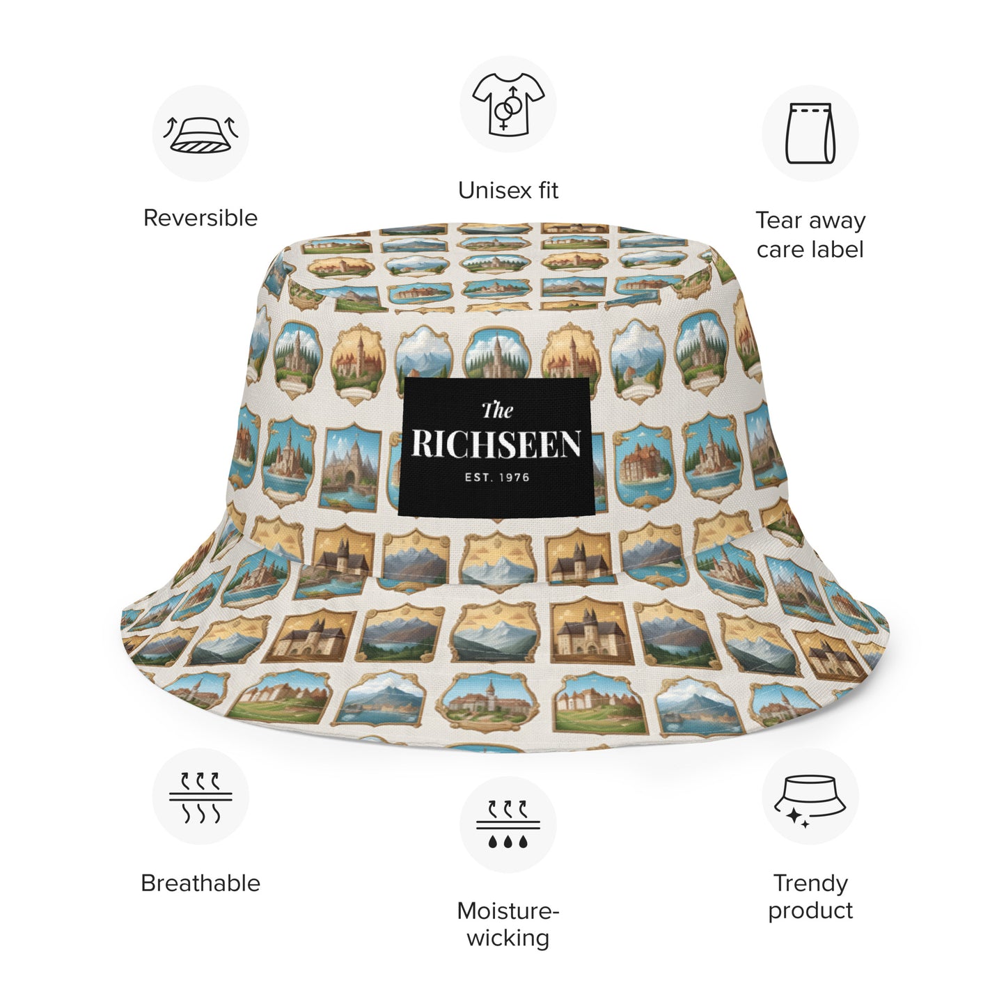 Reversible bucket hat